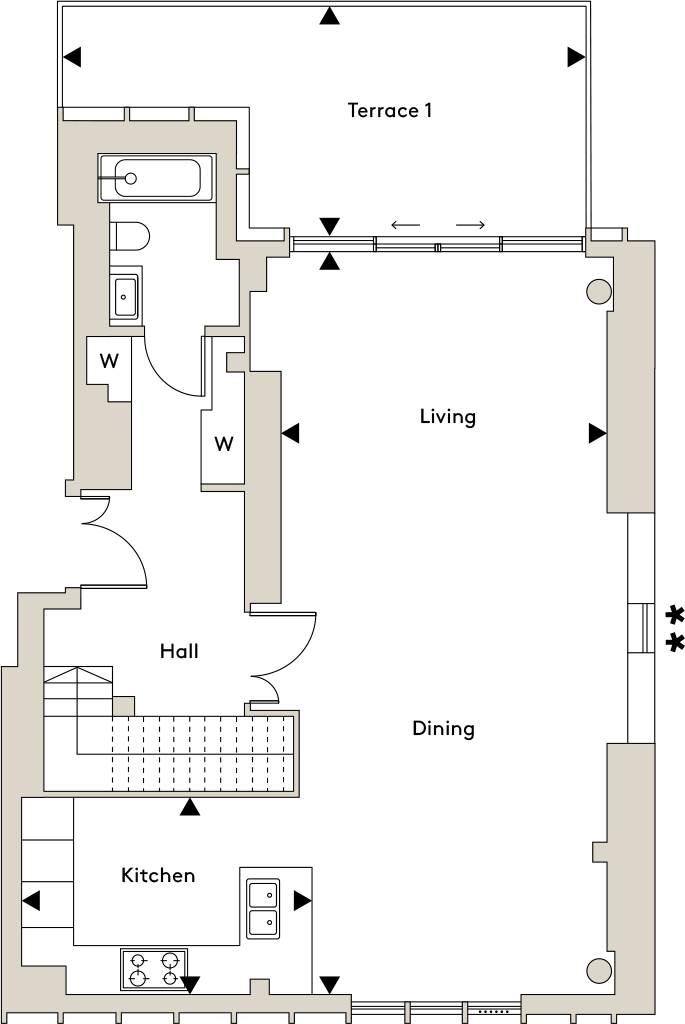 1 Waverly Square, London, 
SW10 0JX floorplan