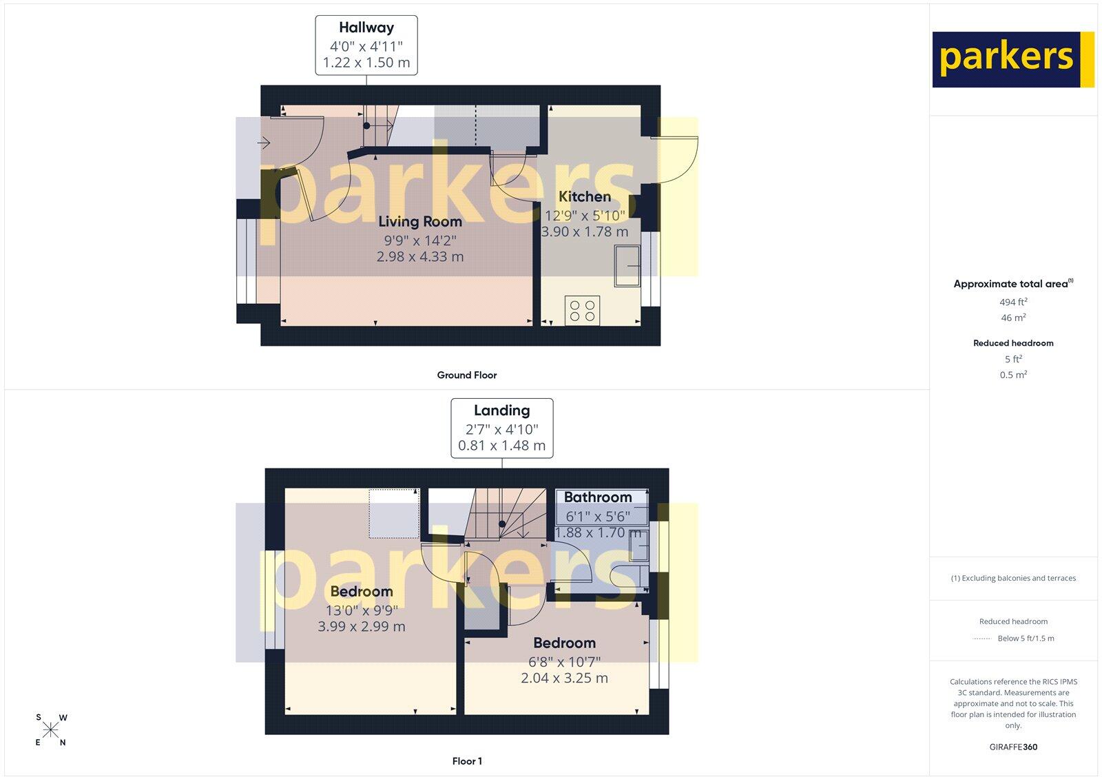 Ledran Close, Lower Earley, Reading, Berkshire, RG6 floorplan