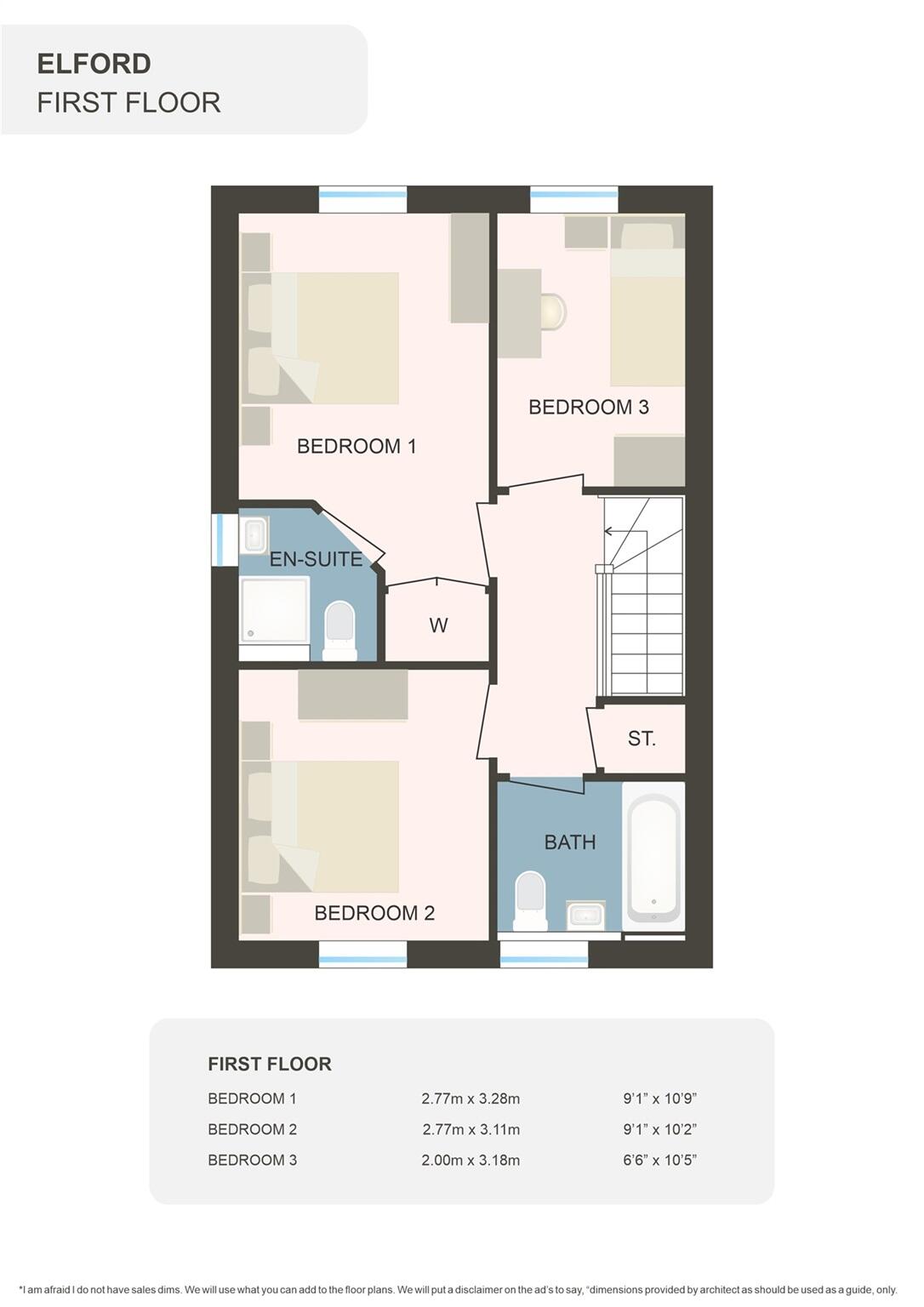 Claughton Fields, Dudley floorplan