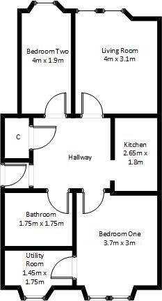 Neilston Road, Paisley, Renfrewshire, PA2 floorplan