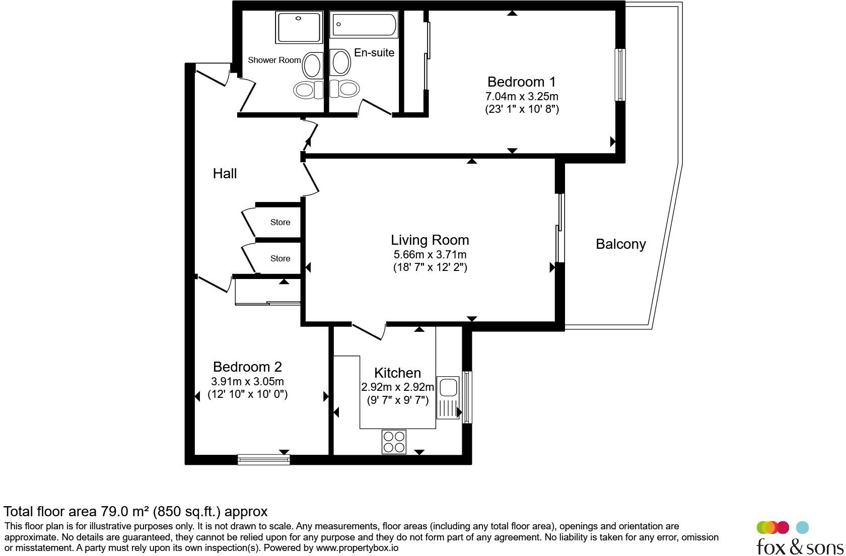 St. Johns Road, Eastbourne floorplan