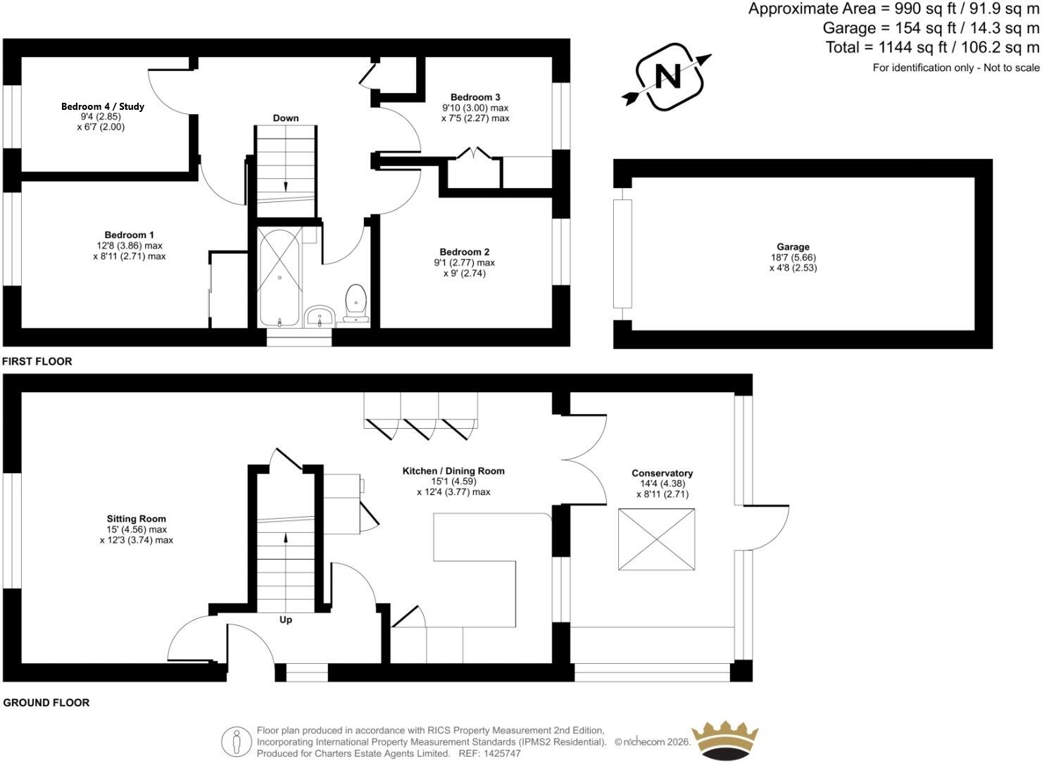 Henley Gardens, Fareham, Hampshire, PO15 floorplan