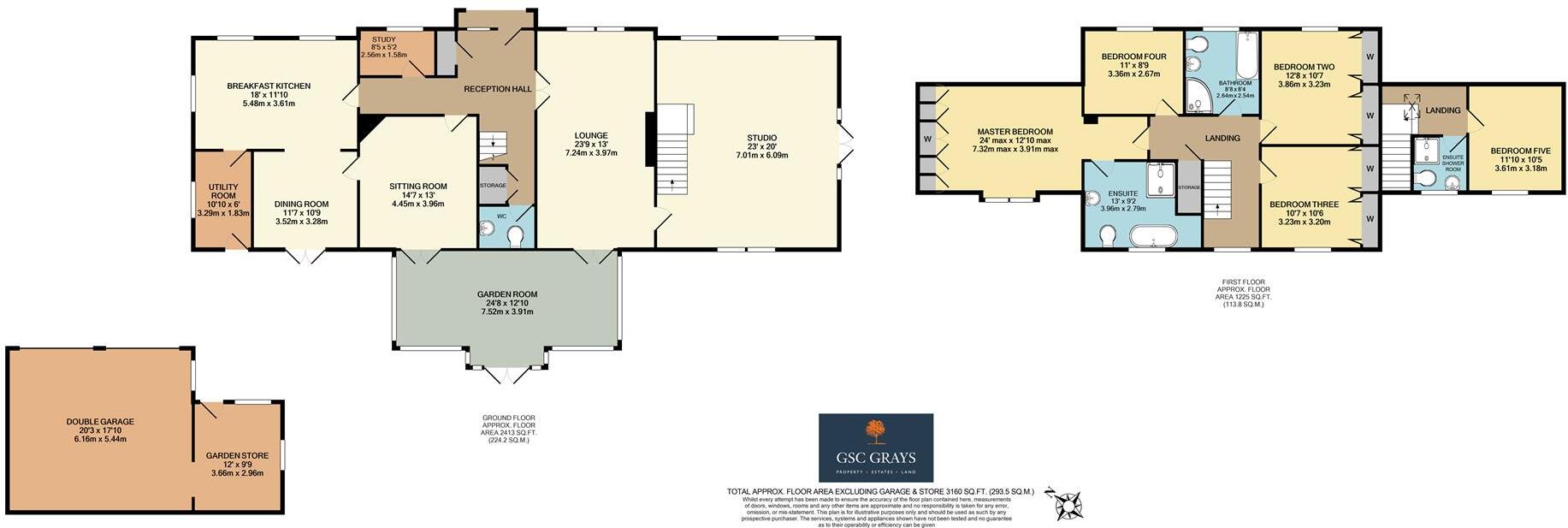 Lorveney House, Roecliffe Lane, Boroughbridge, York floorplan
