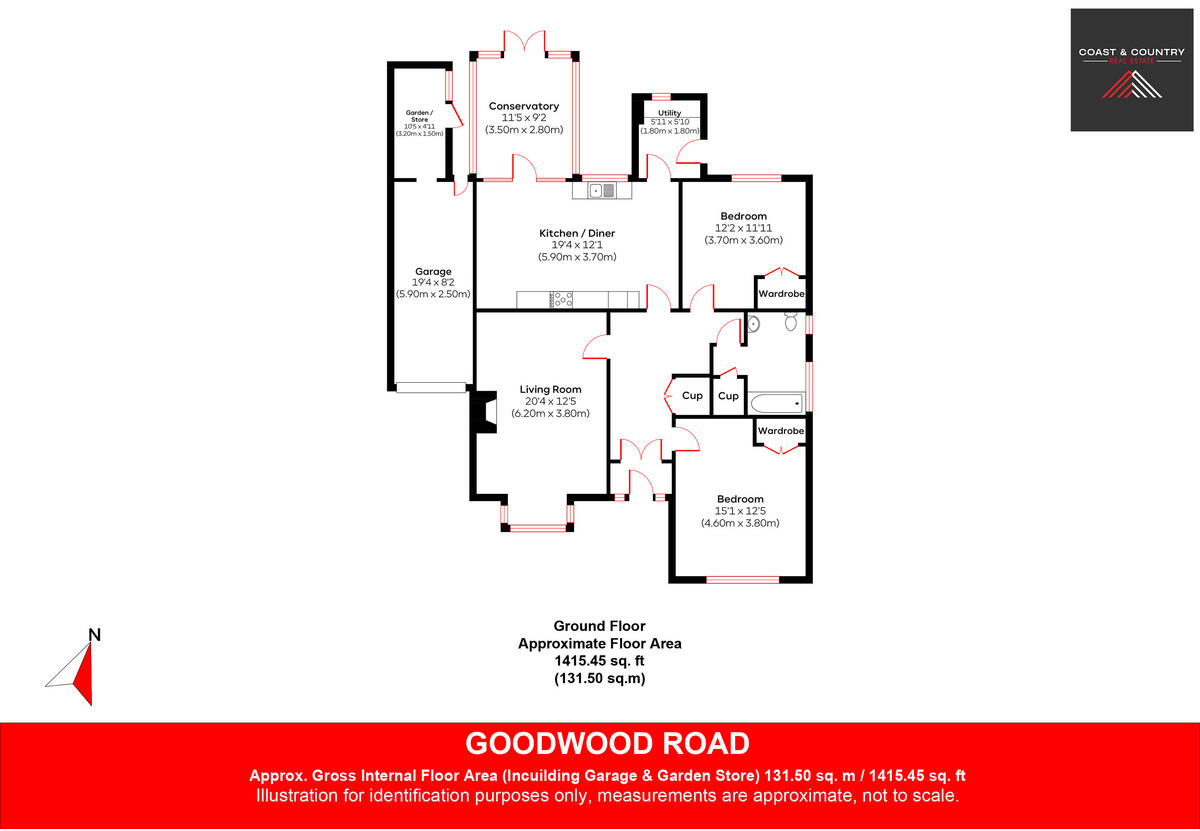 Goodwood Road, Worthing, BN13 floorplan