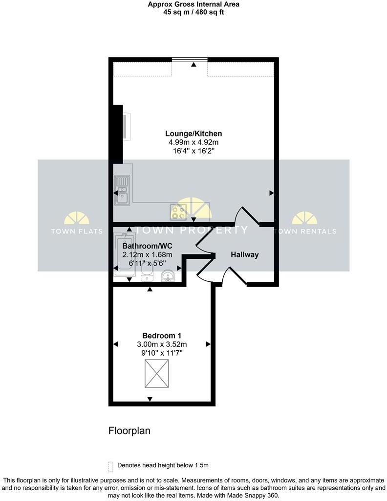 Seaside, Eastbourne floorplan