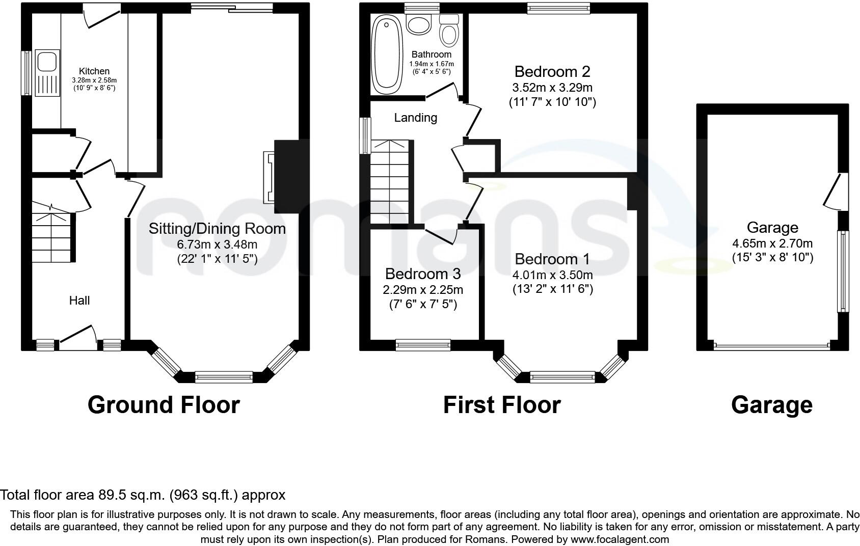 Keswick Gardens, Woodley, Reading, RG5 floorplan