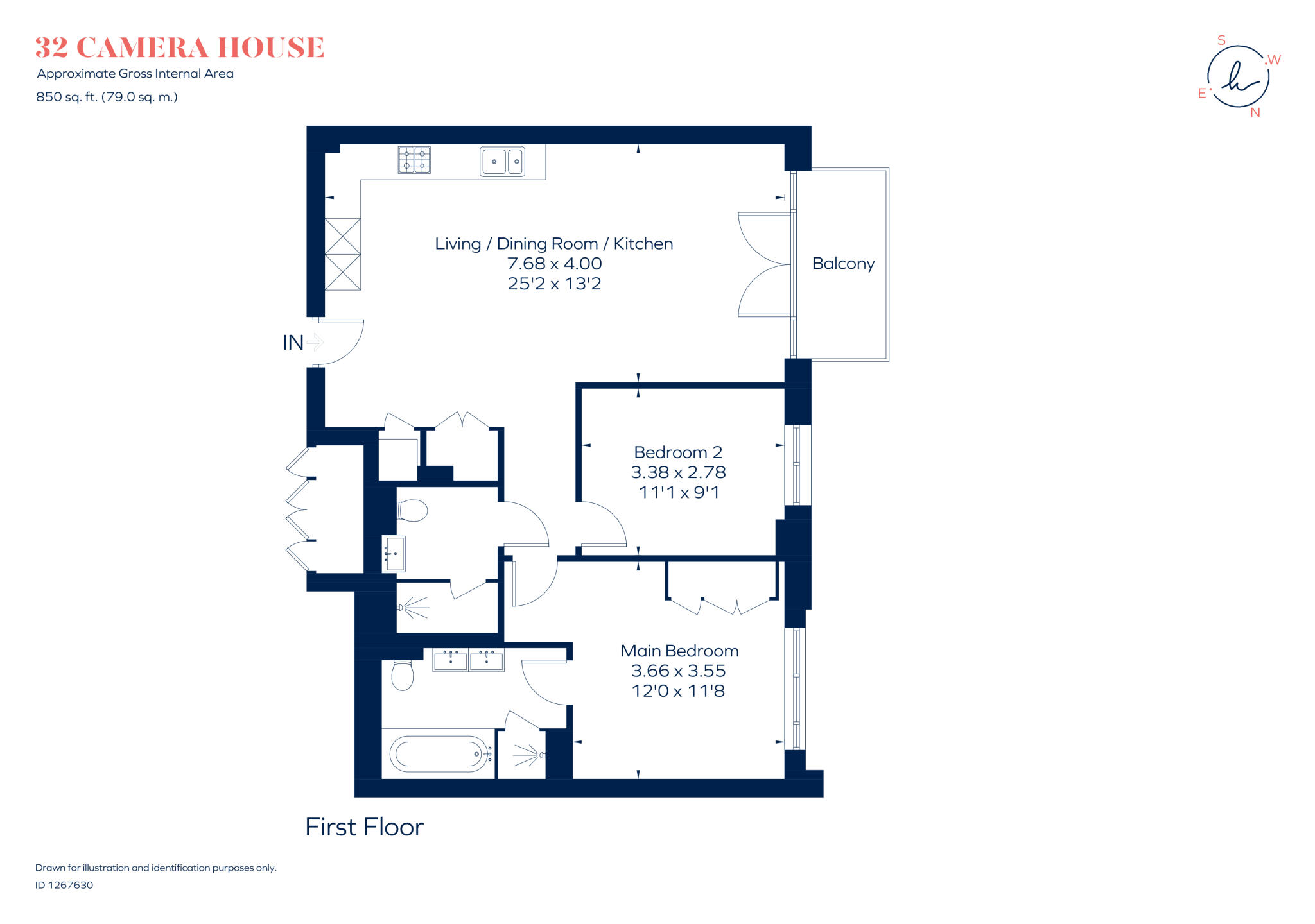 Pinewood Gardens Teddington TW11 floorplan