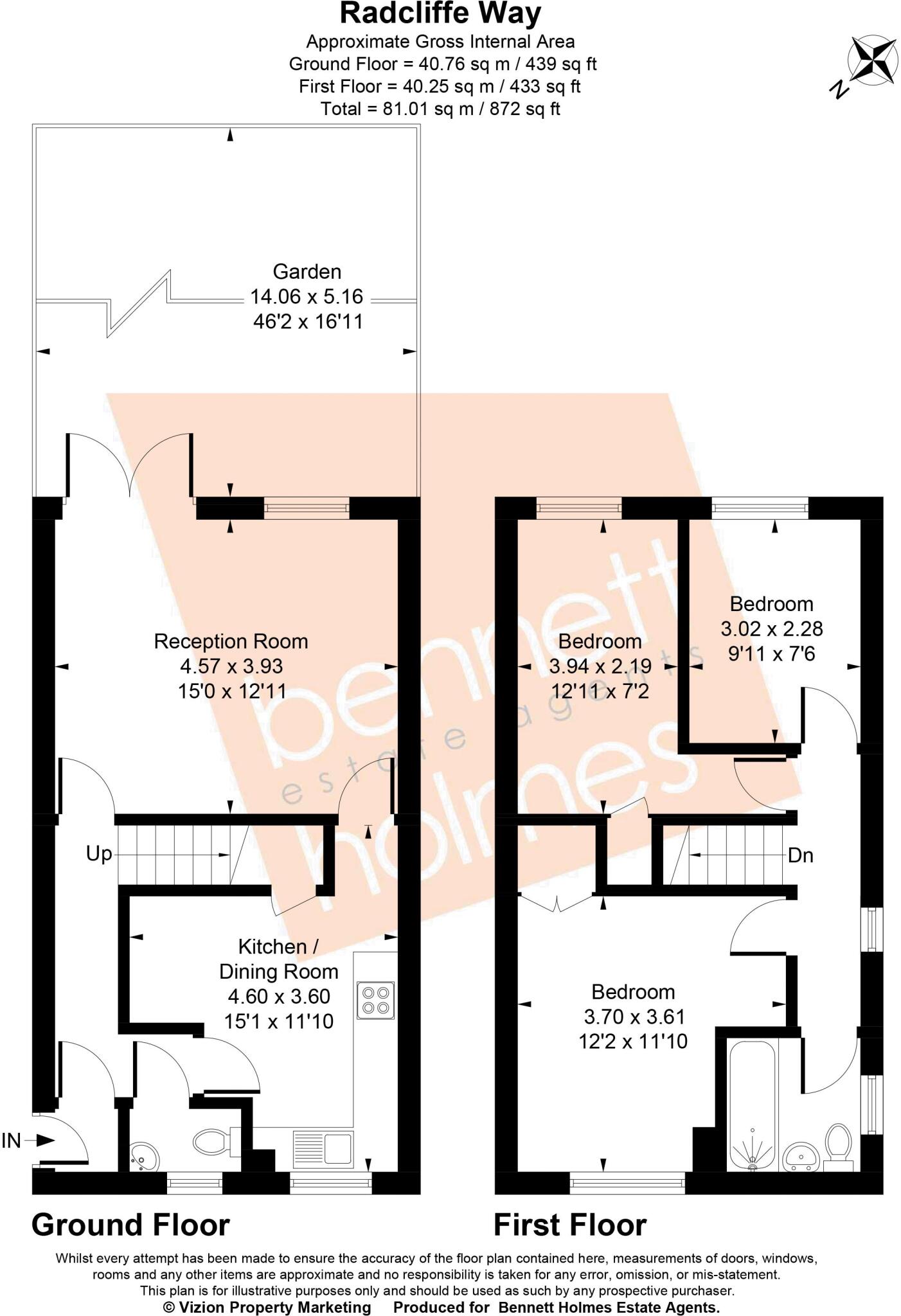 Radcliffe Way, Northolt floorplan