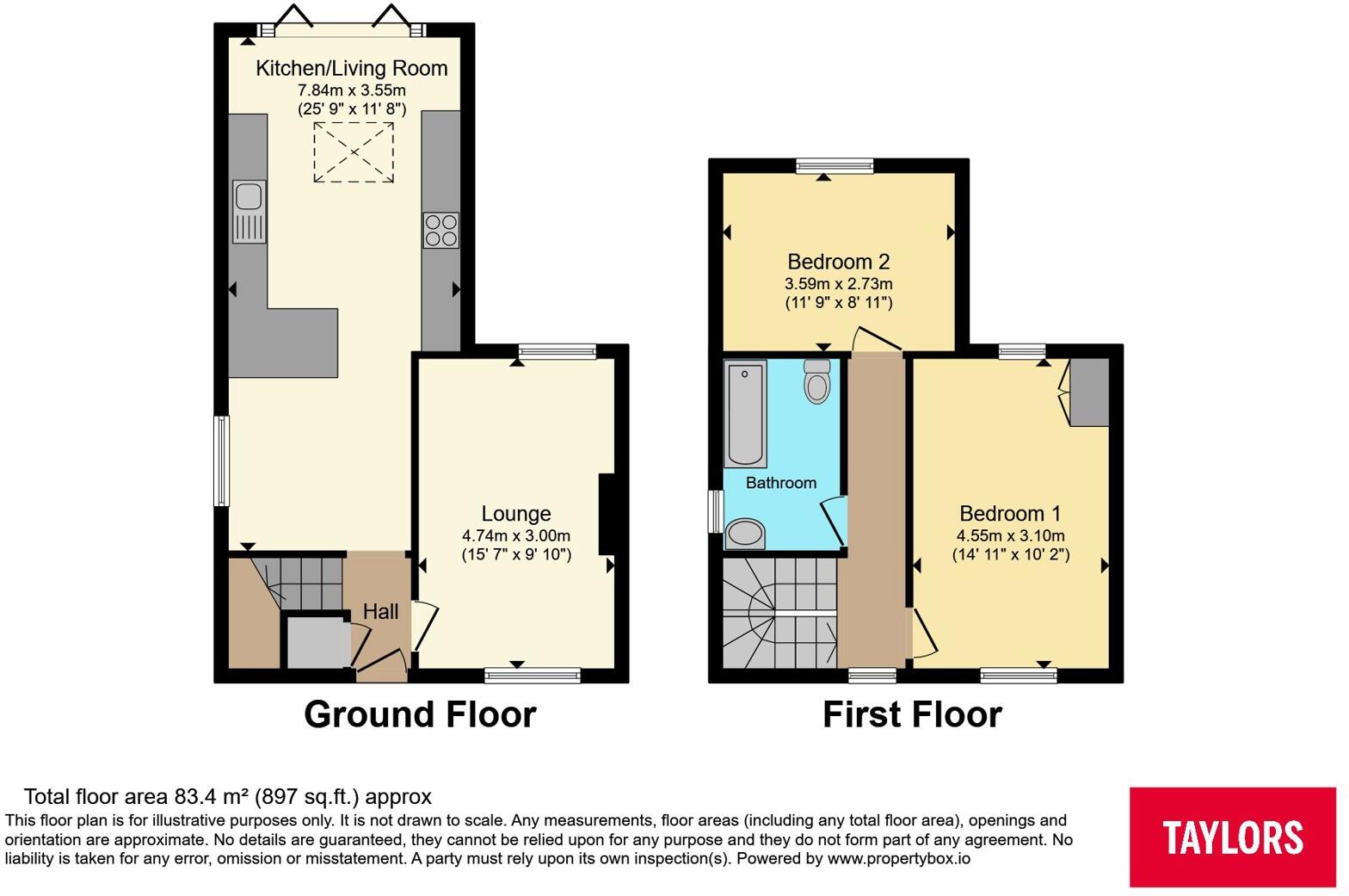 Toddington Road, Tebworth, Leighton Buzzard, Bedfordshire, LU7 floorplan