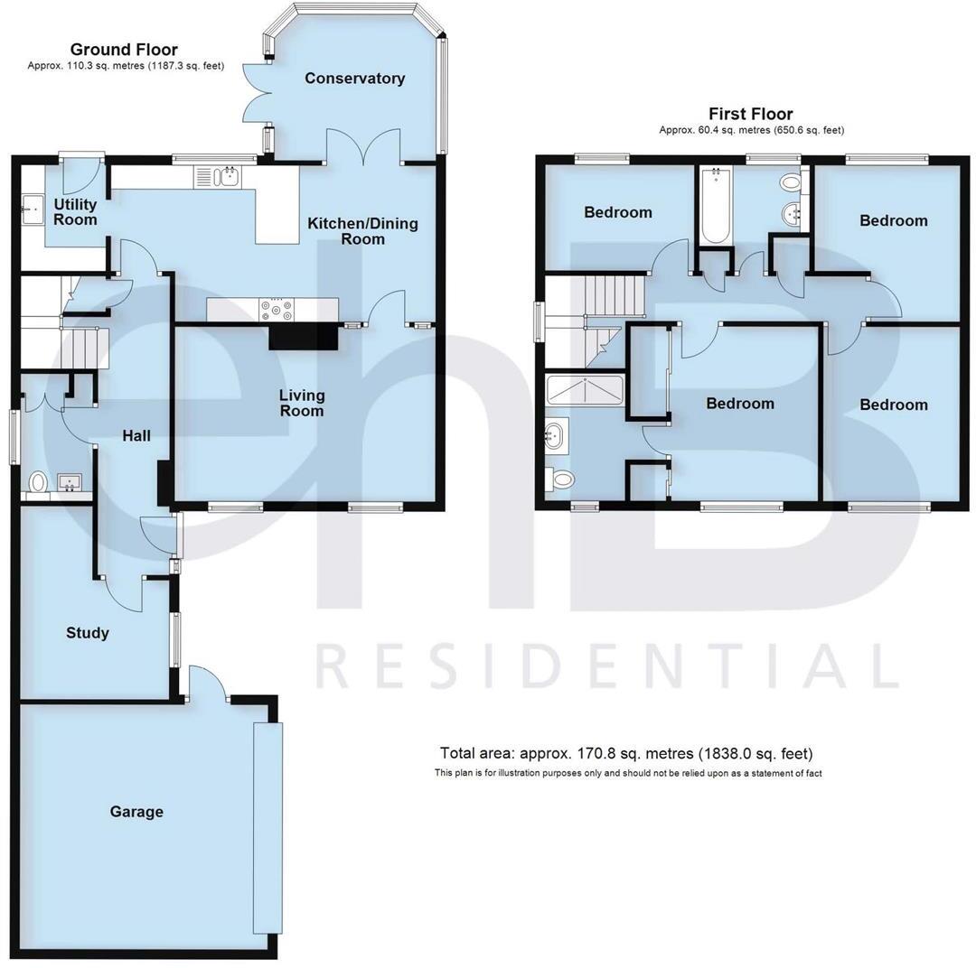Seymour Grove, Warwick floorplan