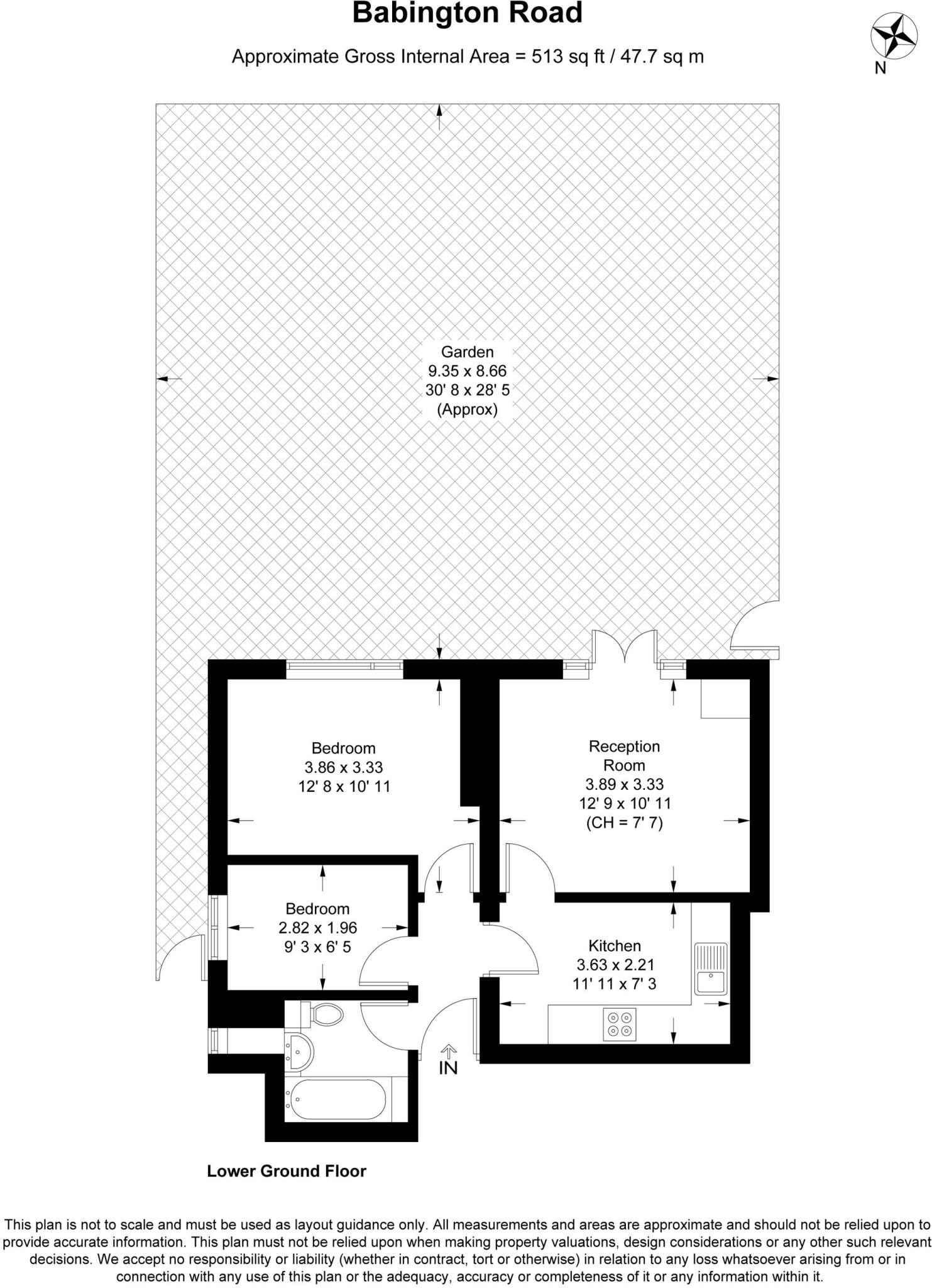 Babington Road, London, SW16 floorplan