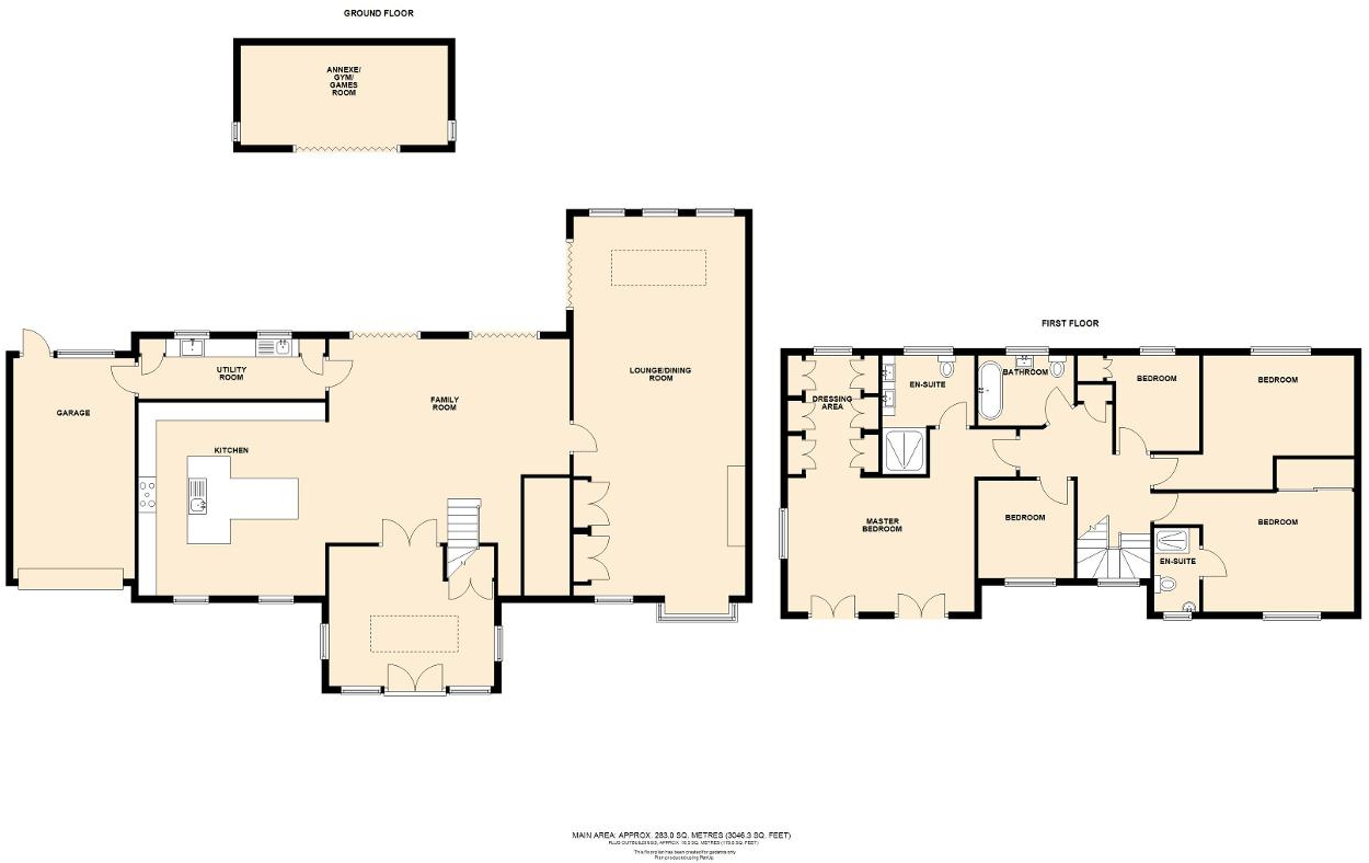 Silsoe Road, Wardhedges, Flitton, Bedfordshire, MK45 5EE floorplan