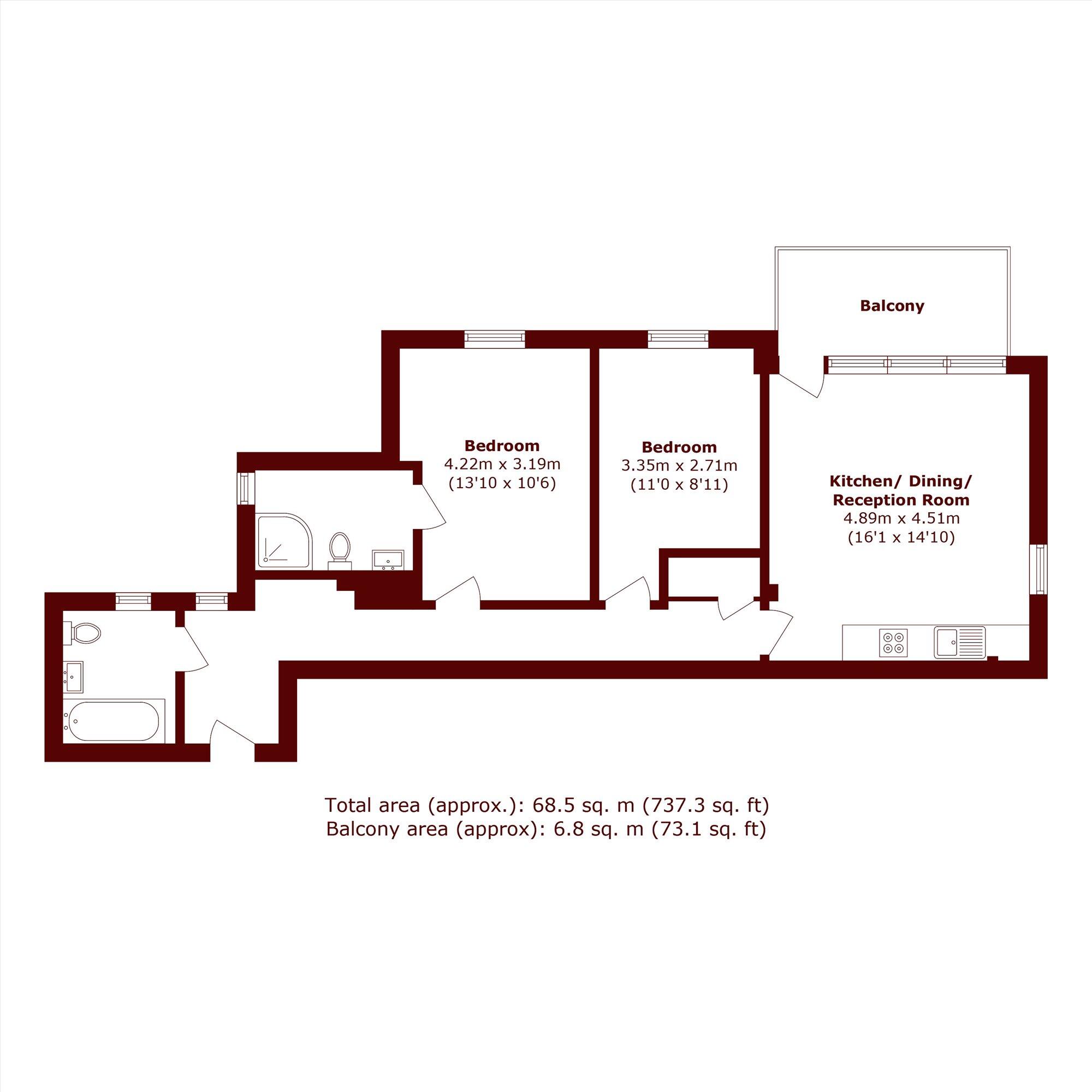 Woolwich Road, Charlton floorplan