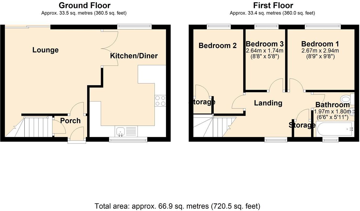 Elmridge Crescent, Blackpool floorplan