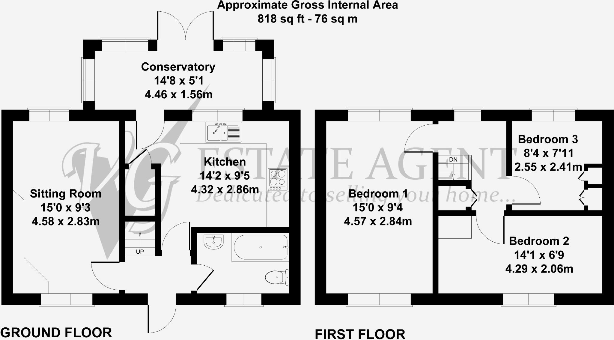 Wood Farm Cottage, Kenworthy Lane, Ripponden, HX6 4AD floorplan
