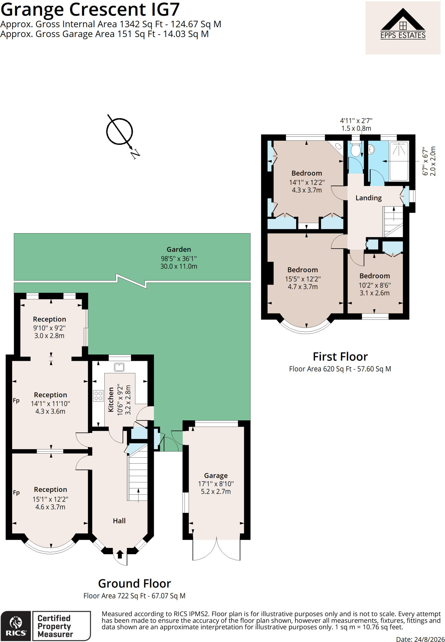 Grange Crescent, Chigwell, Essex, IG7 floorplan