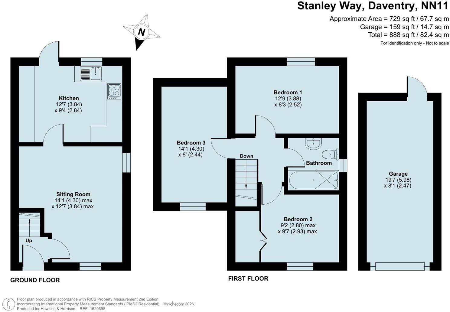 Stanley Way, Daventry, Northamptonshire, NN11 floorplan