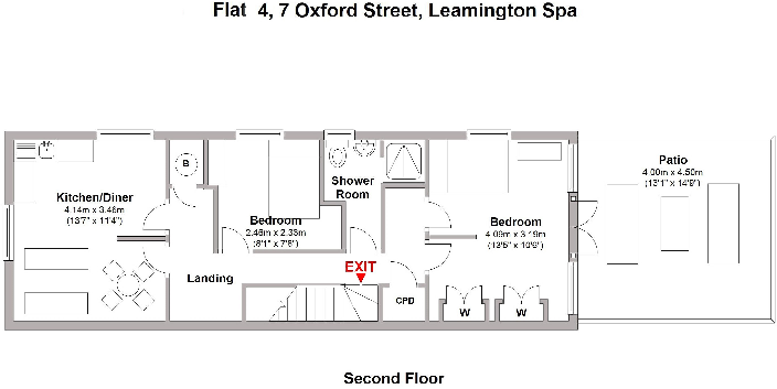 Oxford Street, Leamington Spa, Warwickshire floorplan