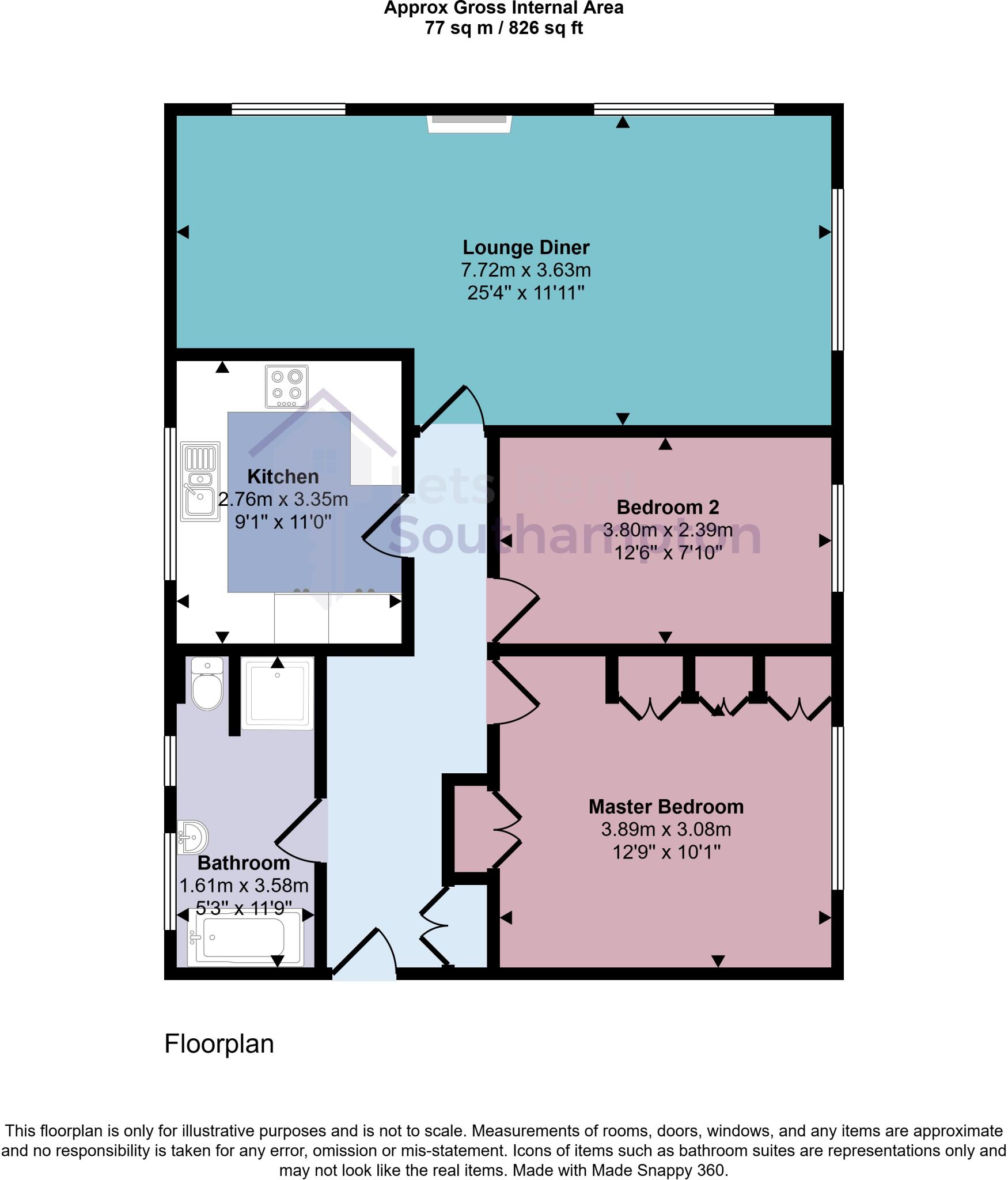 Bentham Court, Bassett, Southampton, SO16 floorplan