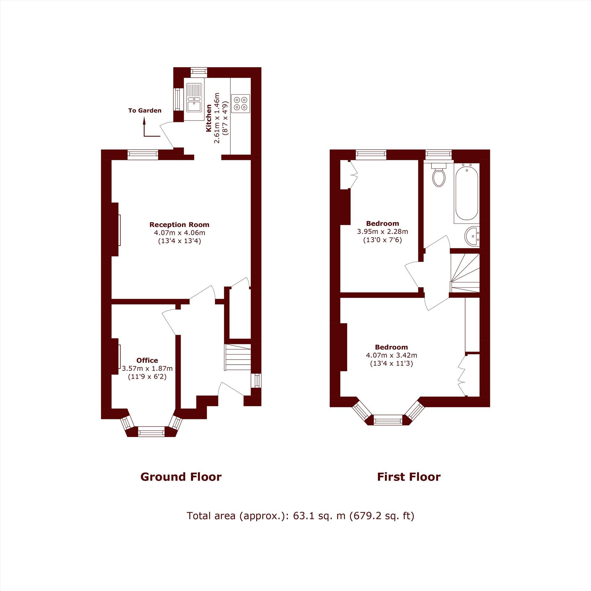 Derinton Road, Tooting floorplan
