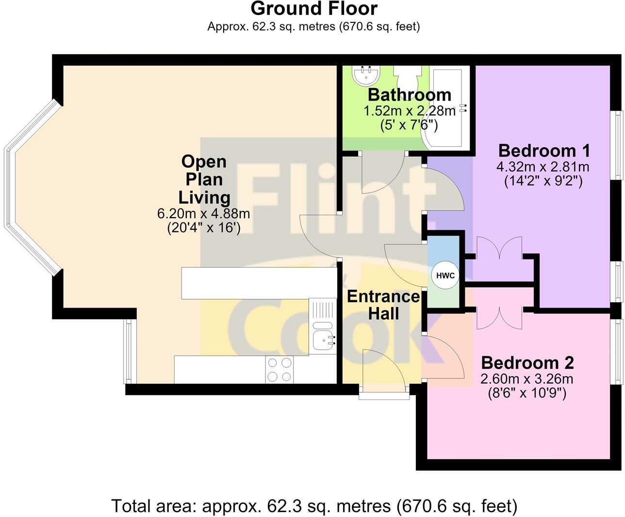 Wye Way, Hereford floorplan