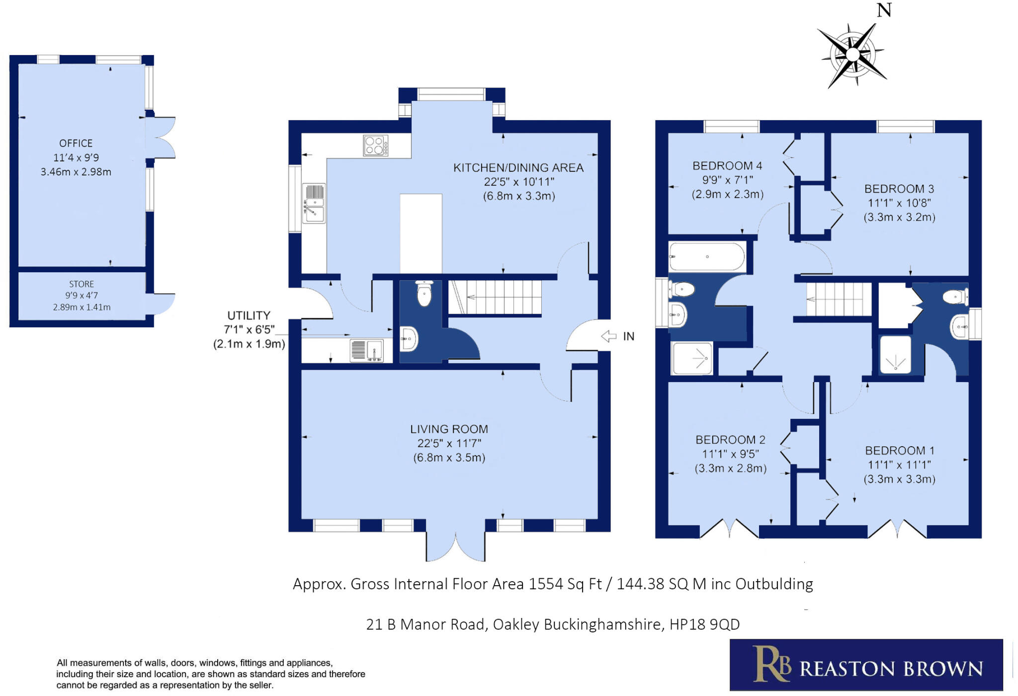 Oakley, Buckinghamshire, HP18 floorplan