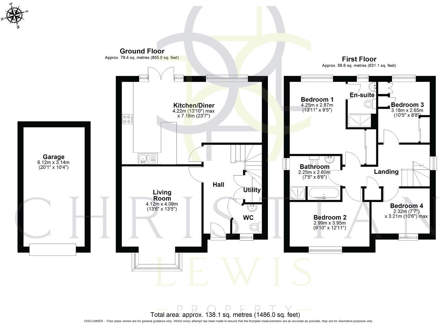 Christ Church Way, Evesham floorplan