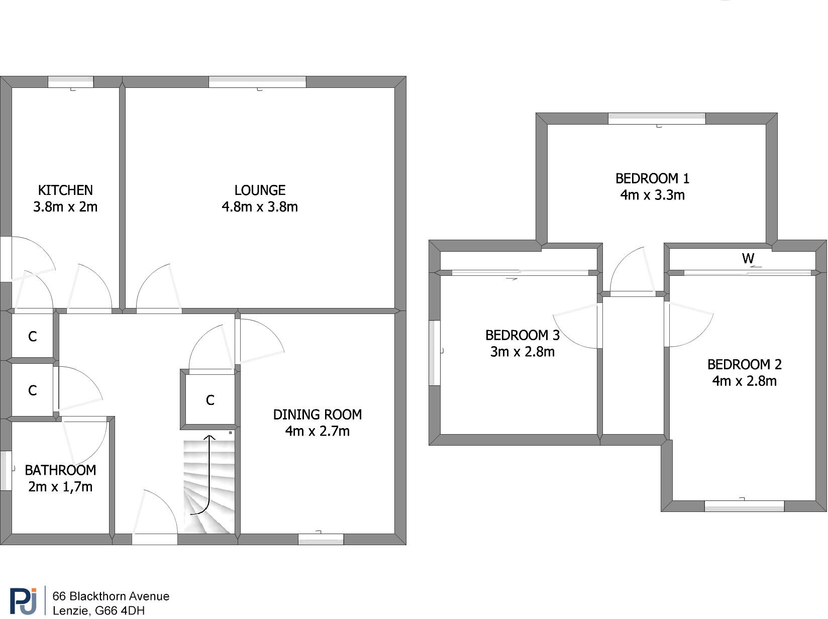 66 Blackthorn Avenue, Lenzie, Glasgow, G66 floorplan