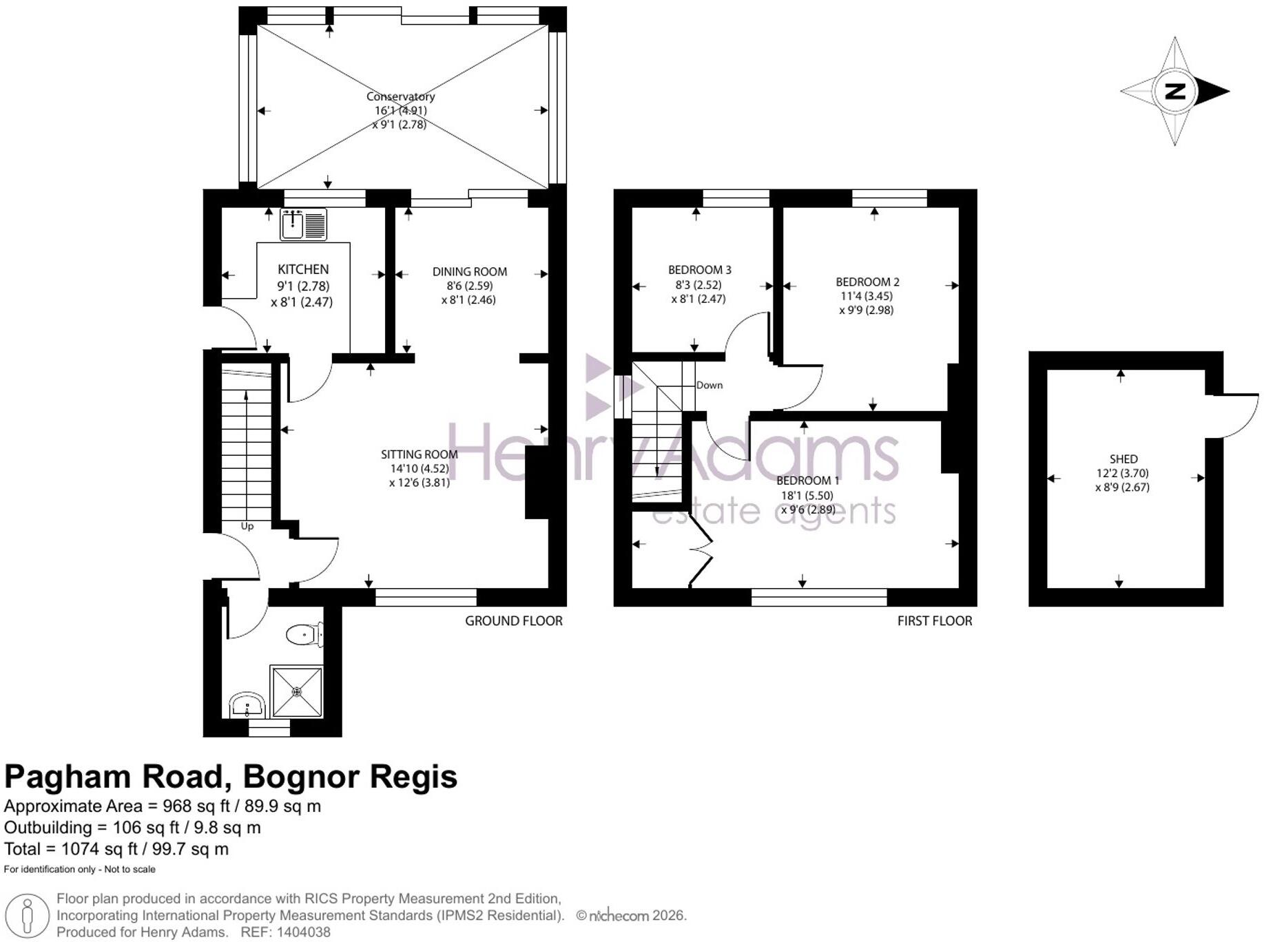 Pagham Road, Nyetimber, PO21 floorplan