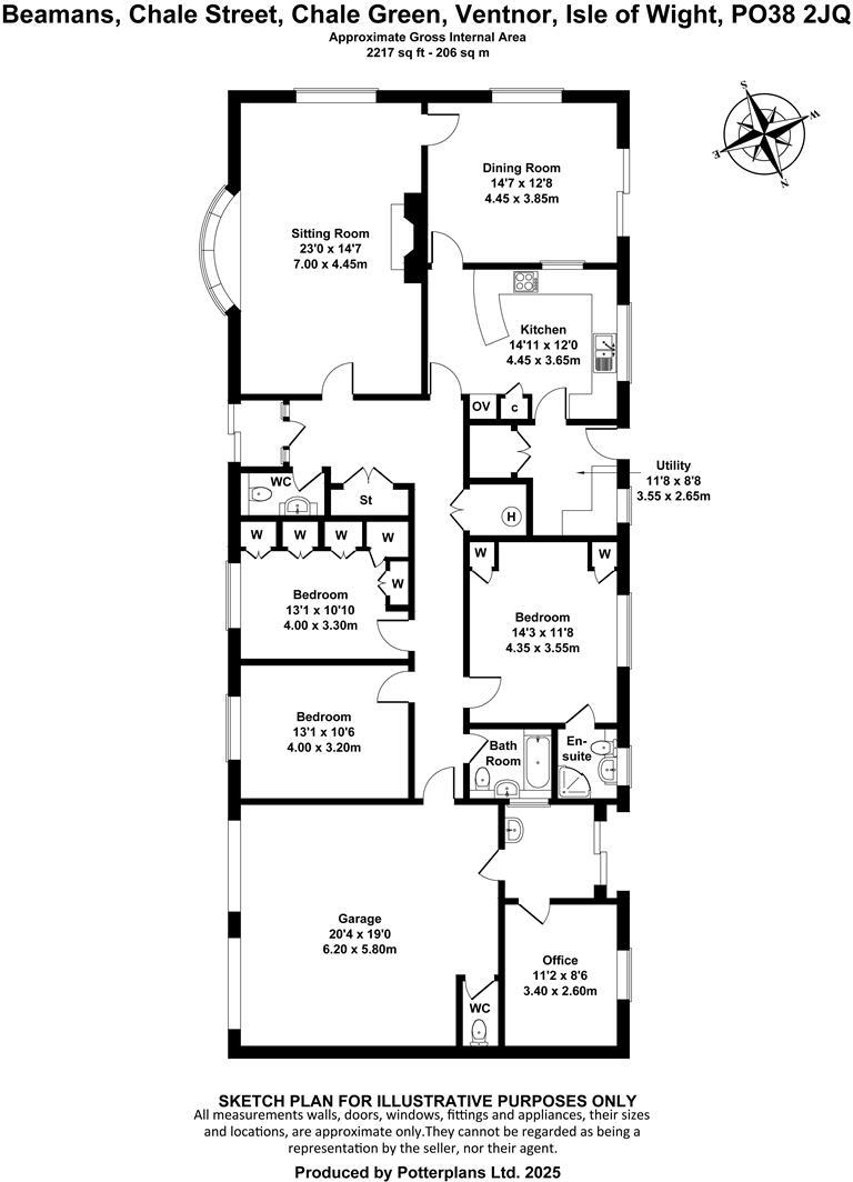 Chale Green, Ventnor floorplan