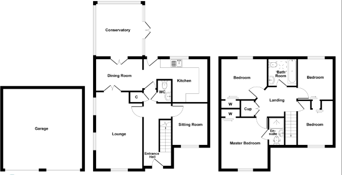 Stable Field Way, Hemsby floorplan