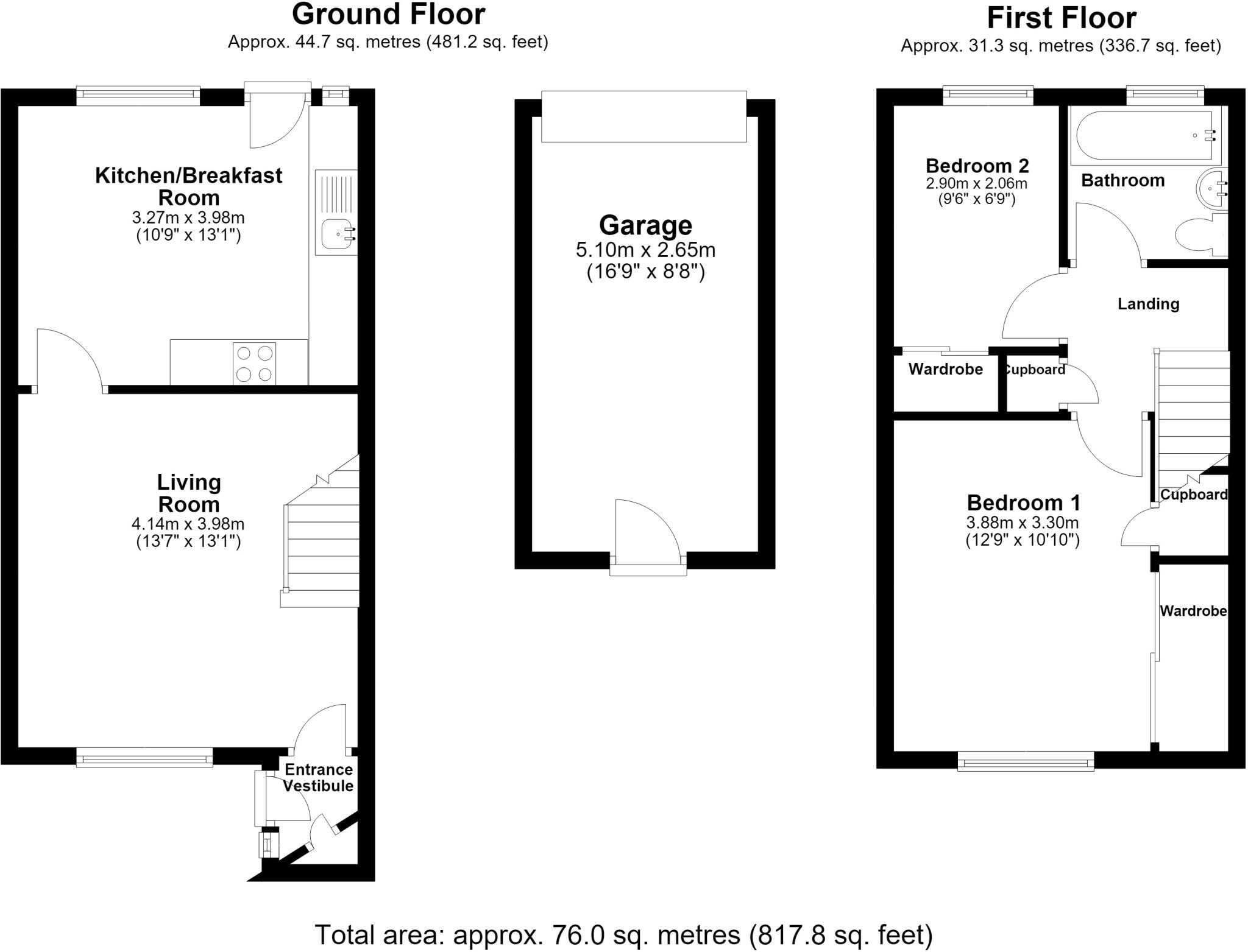 Saffron Close, Royal Wootton Bassett, Wiltshire floorplan