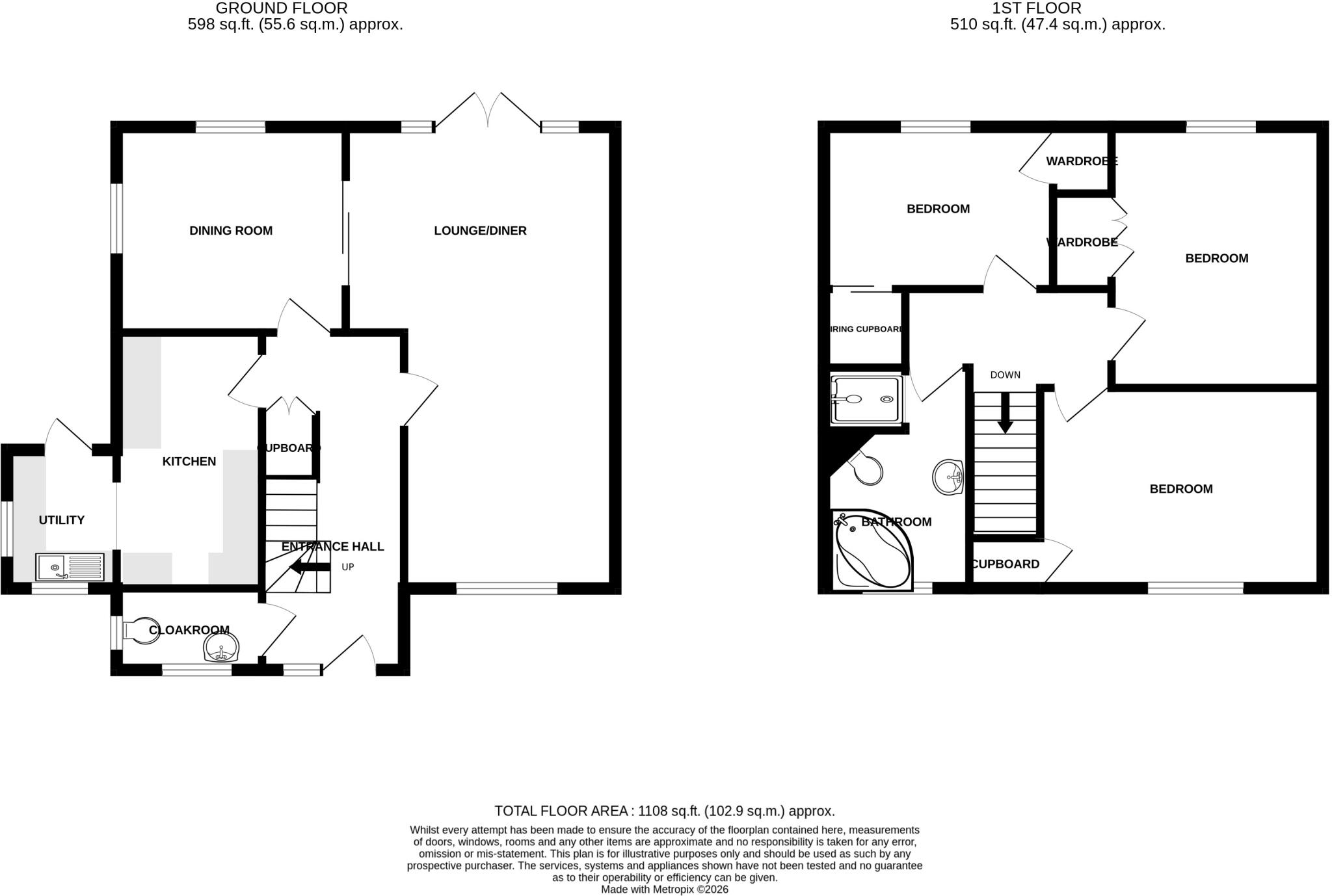 Glynswood, Chard, Somerset, TA20 floorplan