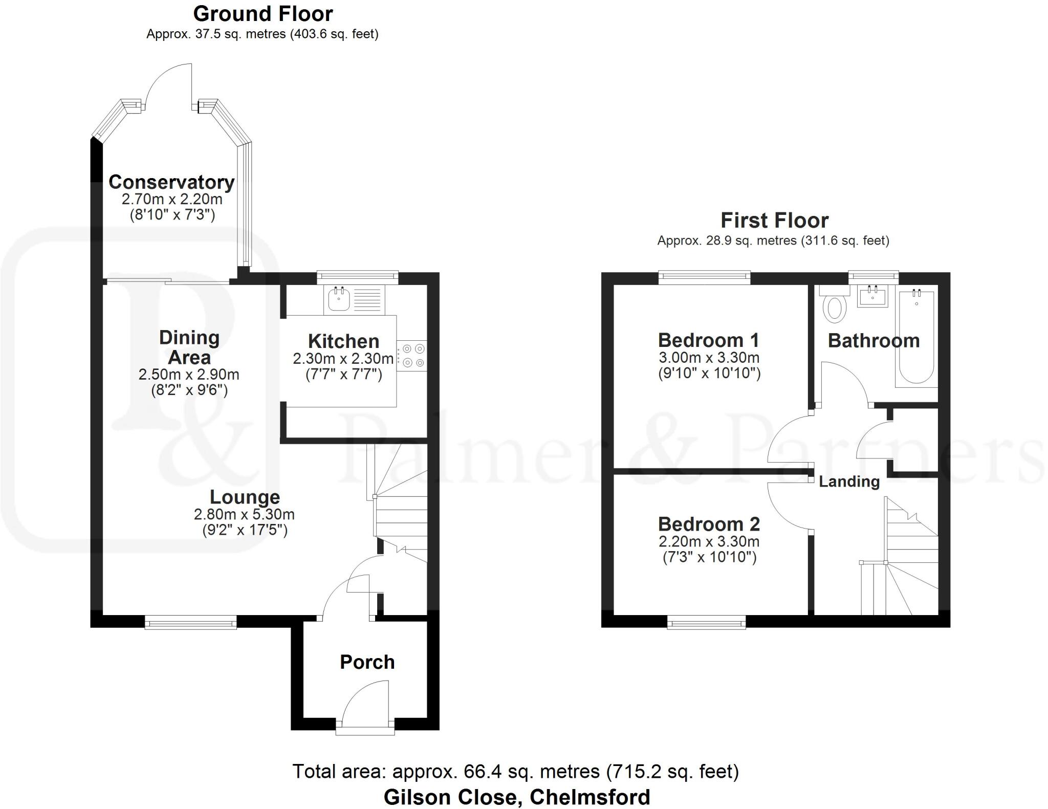 Gilson Close, Chelmer Village, Chelmsford, Essex, CM2 floorplan