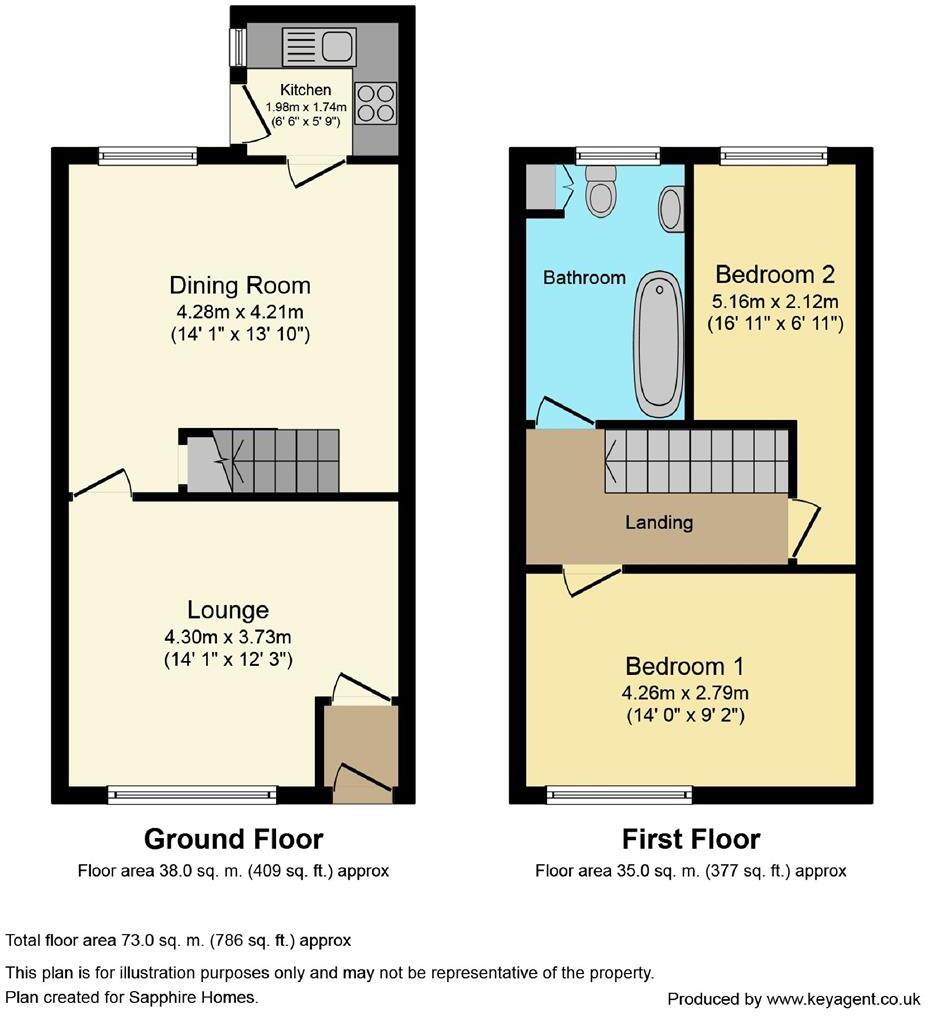 Henry Park Street, Wigan, WN1 3DA floorplan