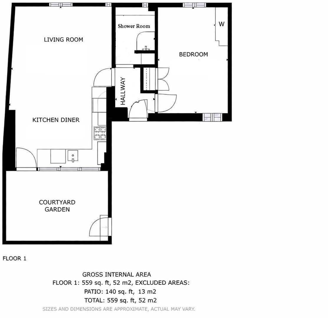 Tanners Courtyard, West Street, Warwick floorplan