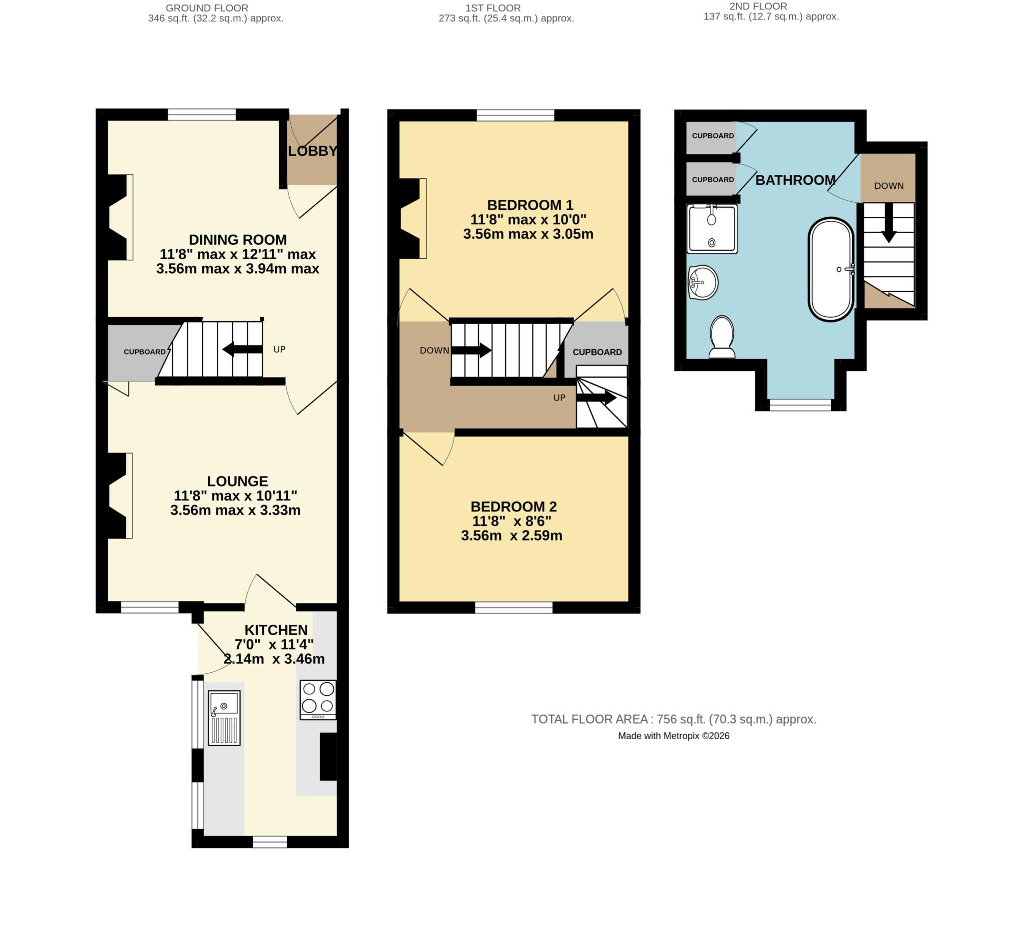 Elgar Road, Reading floorplan