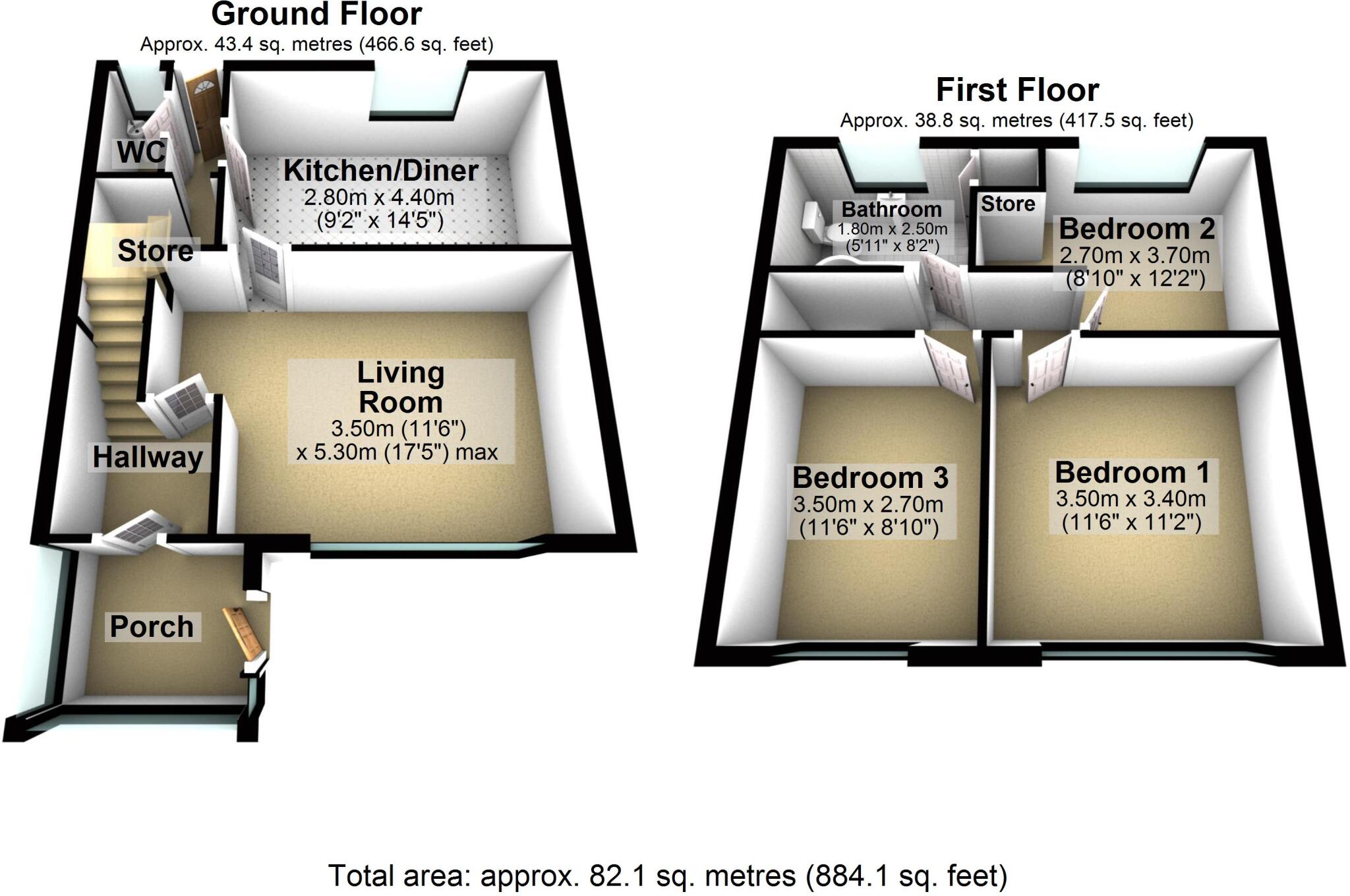 Alice Street, Sale, Trafford floorplan
