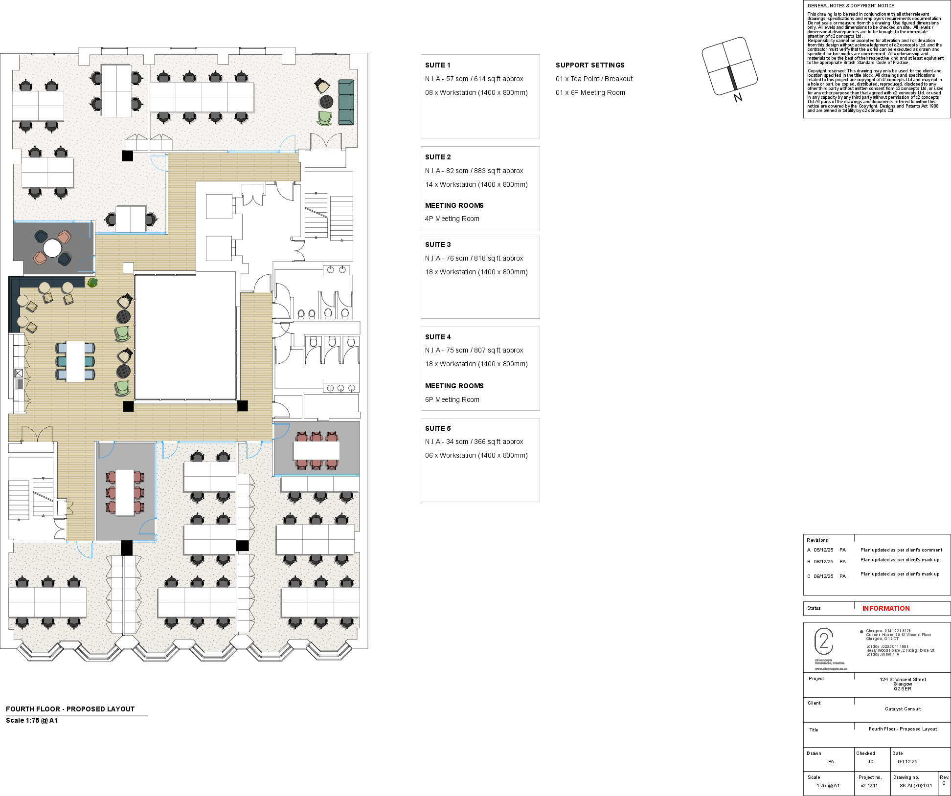 005 Level 4 5 Studios with meeting rooms SK-AL(70)4.01_C 4th Floor Proposed Layout.pdf