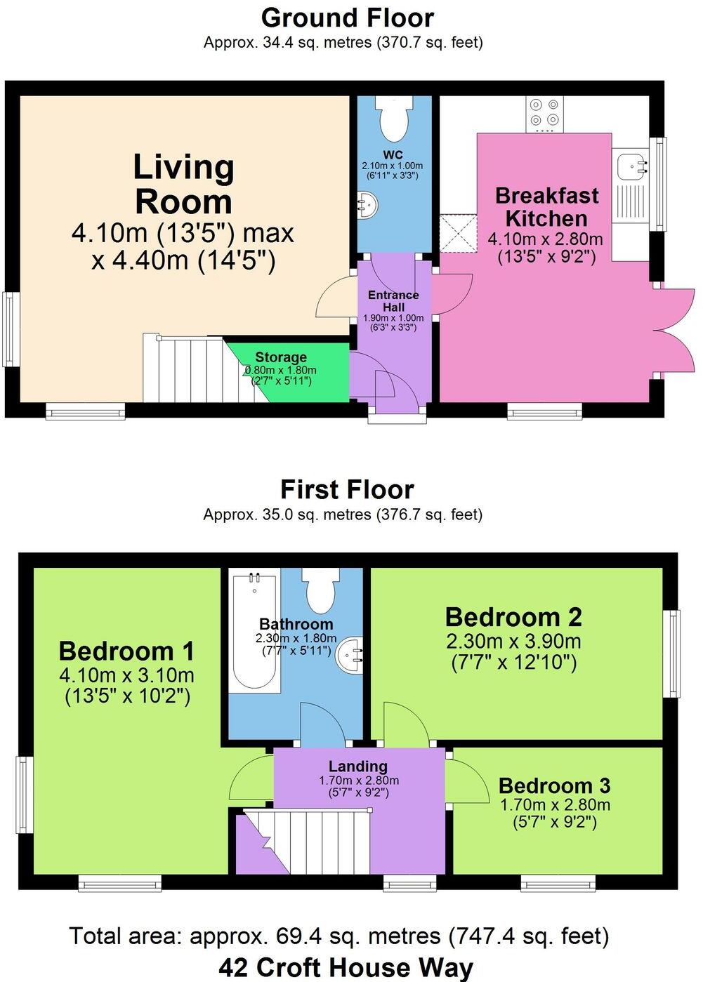 Croft House Way, Bolsover, S44 floorplan