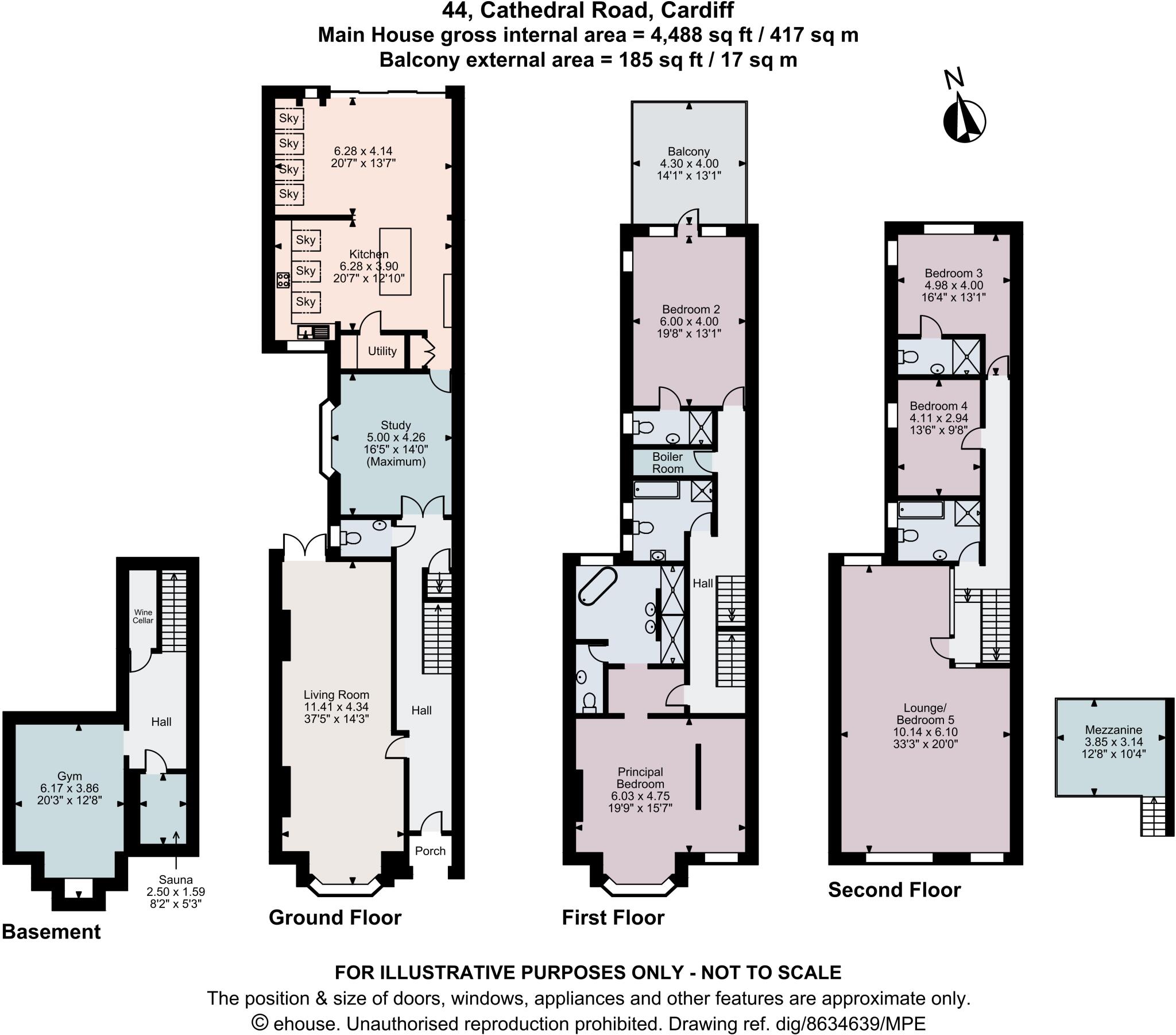 Cathedral Road, Cardiff, CF11 floorplan