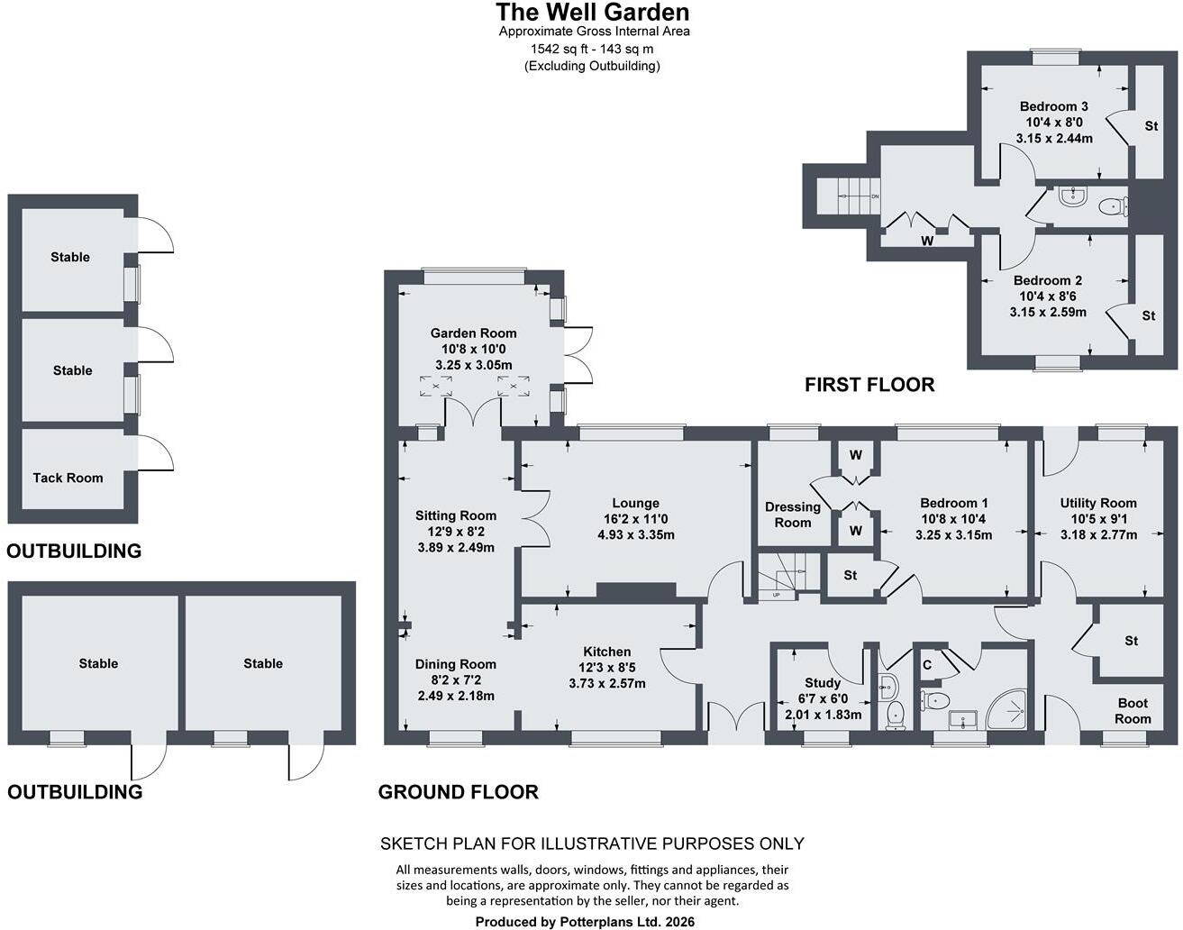 The Well Garden, Branton Green, Great Ouseburn floorplan