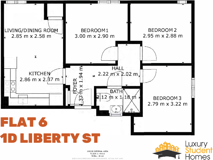 Liberty Street, Liverpool floorplan