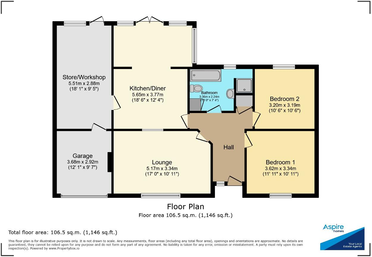The Stitch, Friday Bridge, Wisbech, PE14 0HY floorplan
