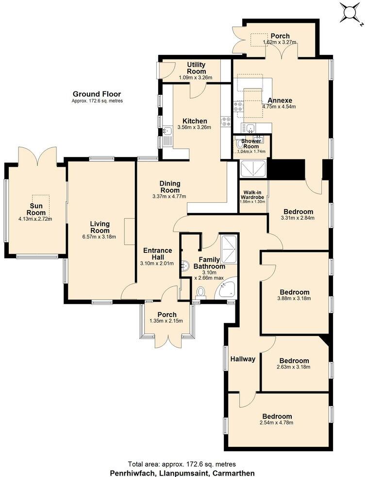  Llanpumsaint, Carmarthen, SA33 floorplan