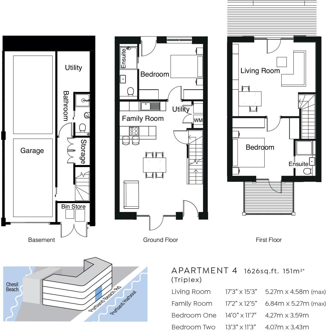 Apartment 4, No.1 Chesil Beach, Ferrymans Way floorplan