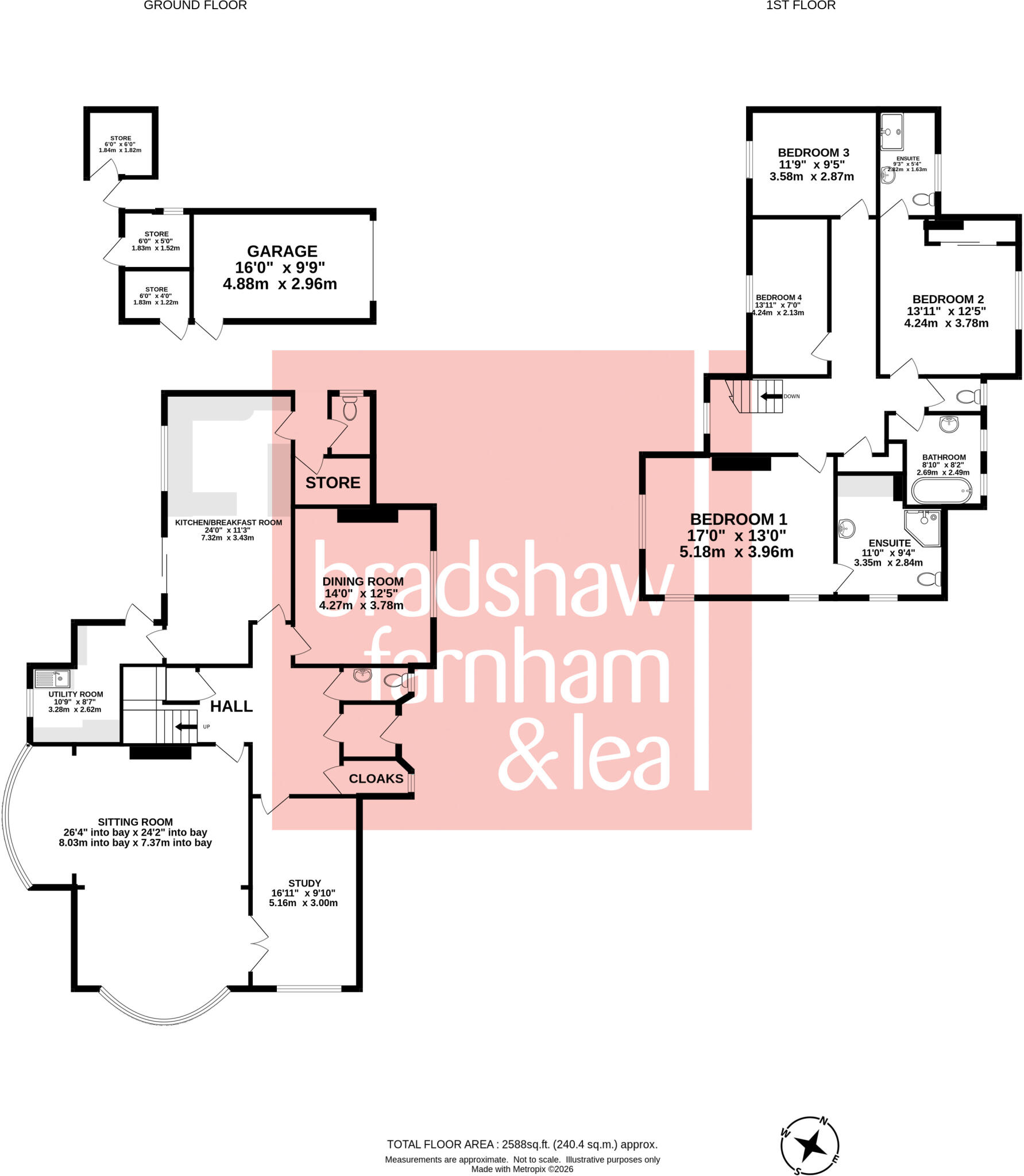 Overdale Road, Willaston, Neston, Cheshire, CH64 floorplan