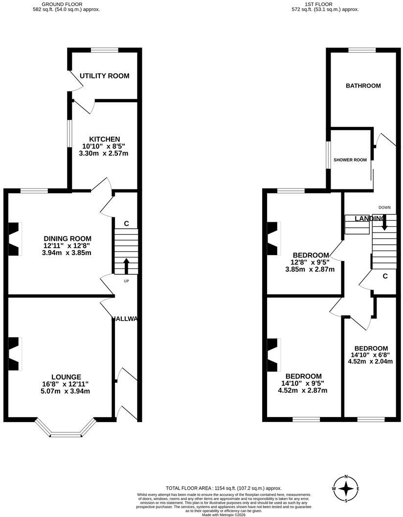 Lansdowne Gardens, Jesmond Vale, Newcastle upon Tyne floorplan