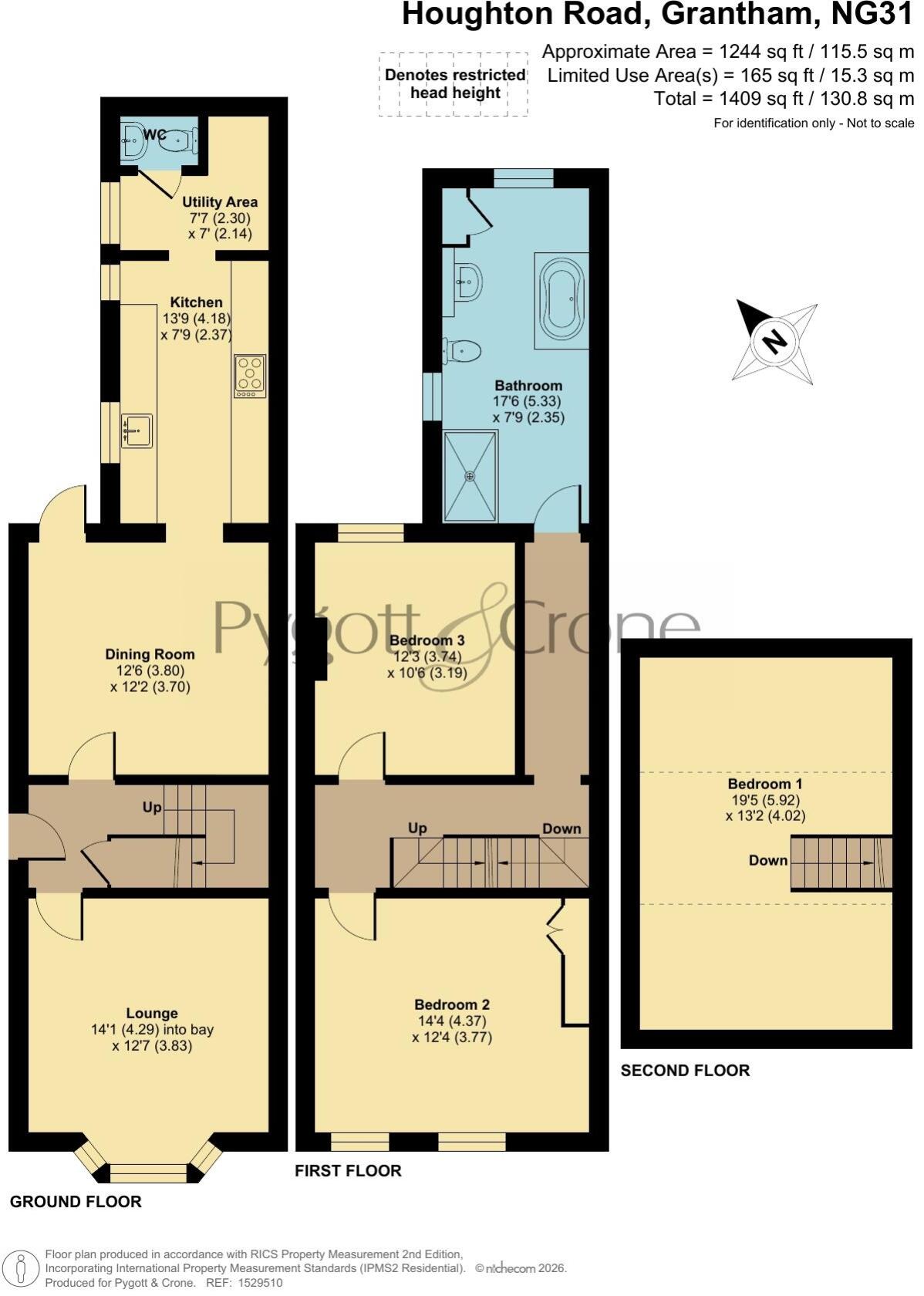 Houghton Road, Grantham, Lincolnshire, NG31 floorplan
