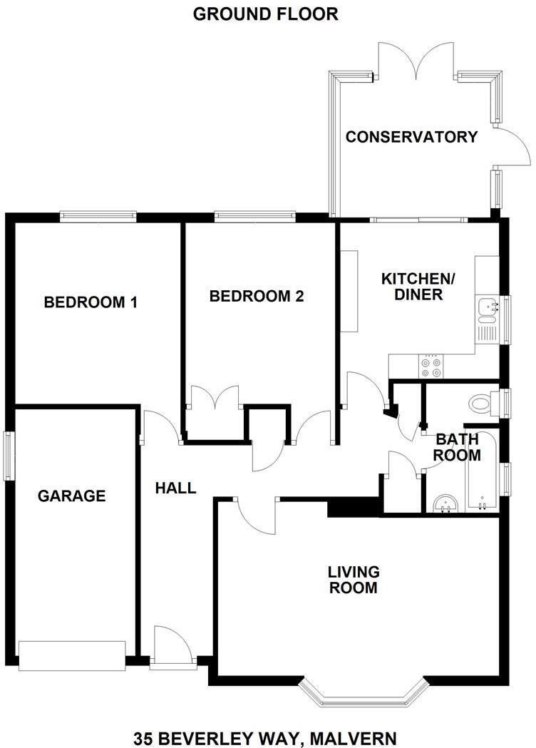 Beverley Way, Malvern floorplan